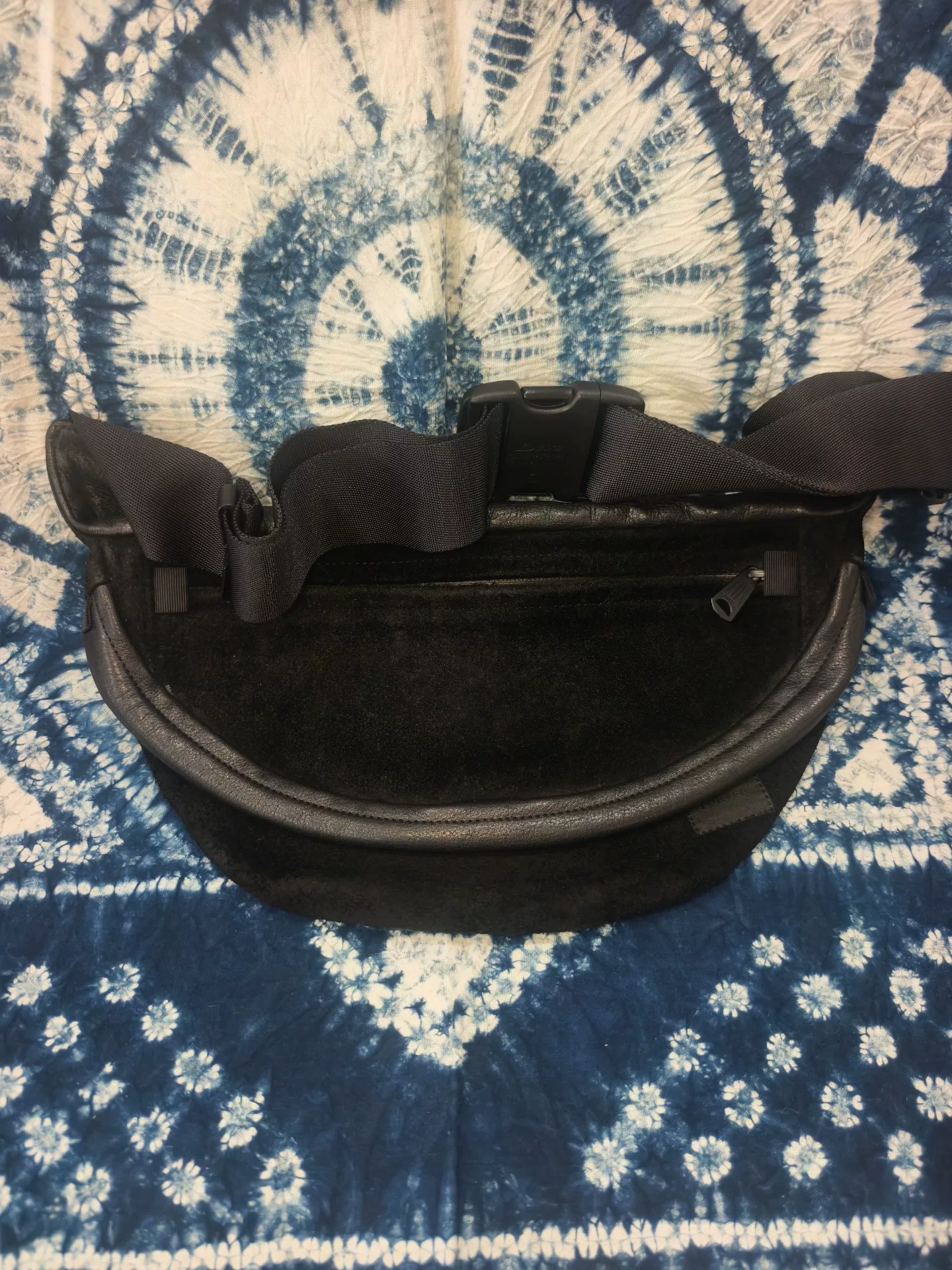 Porter Both Black Suede Waist Bag