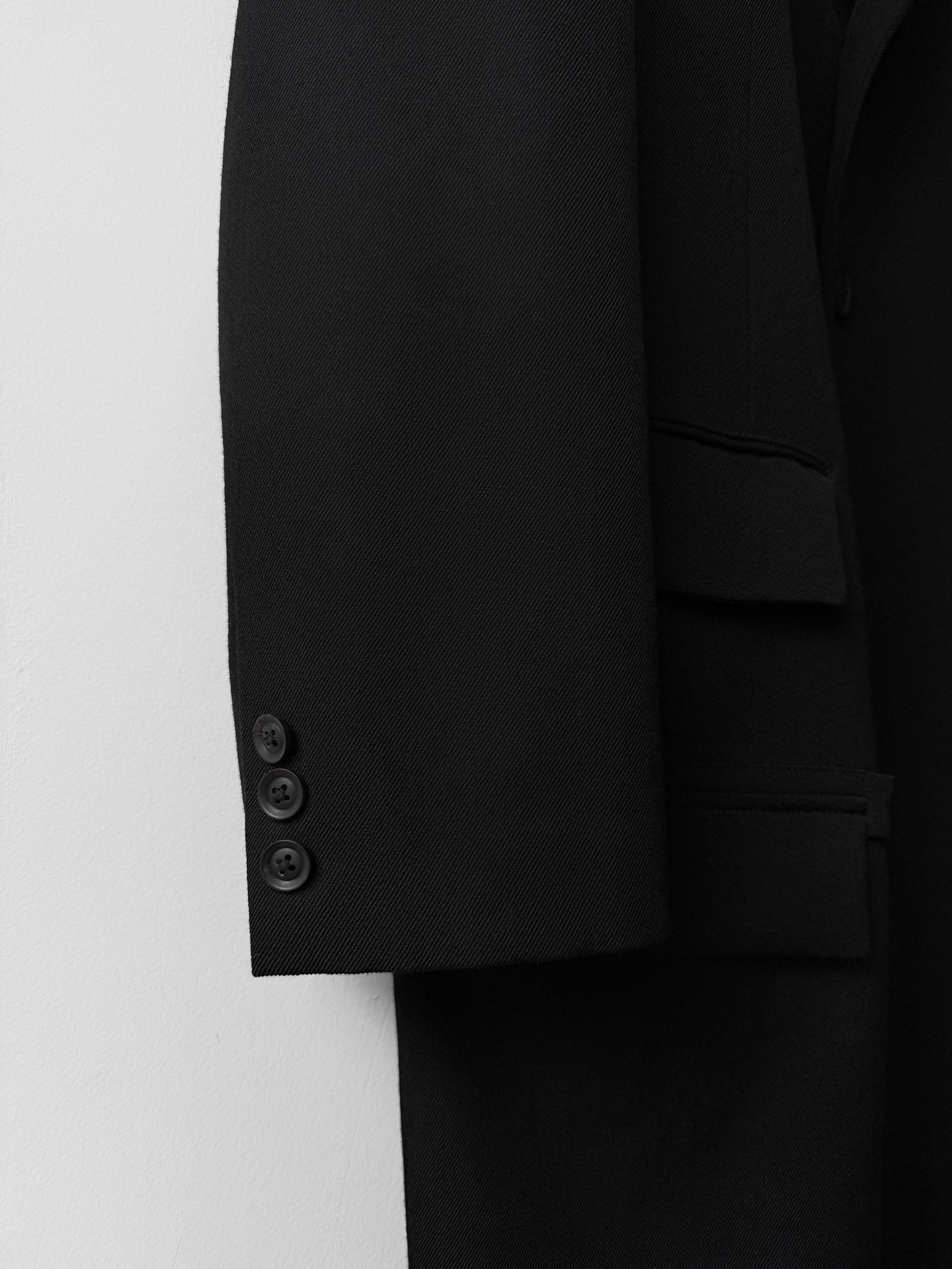 Yohji Yamamoto 20AW Doctor's Jacket — detail