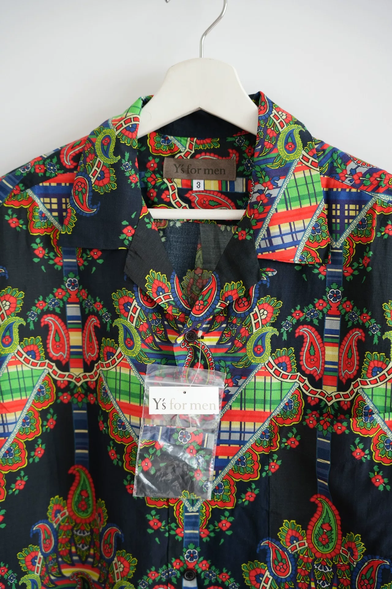 Yohji Yamamoto 04ss Paisley Silk Shirt — detail
