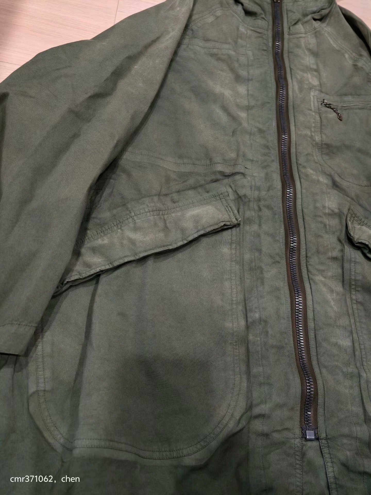 VISVIM Copleston Parka 3L DMGD Overdye — back