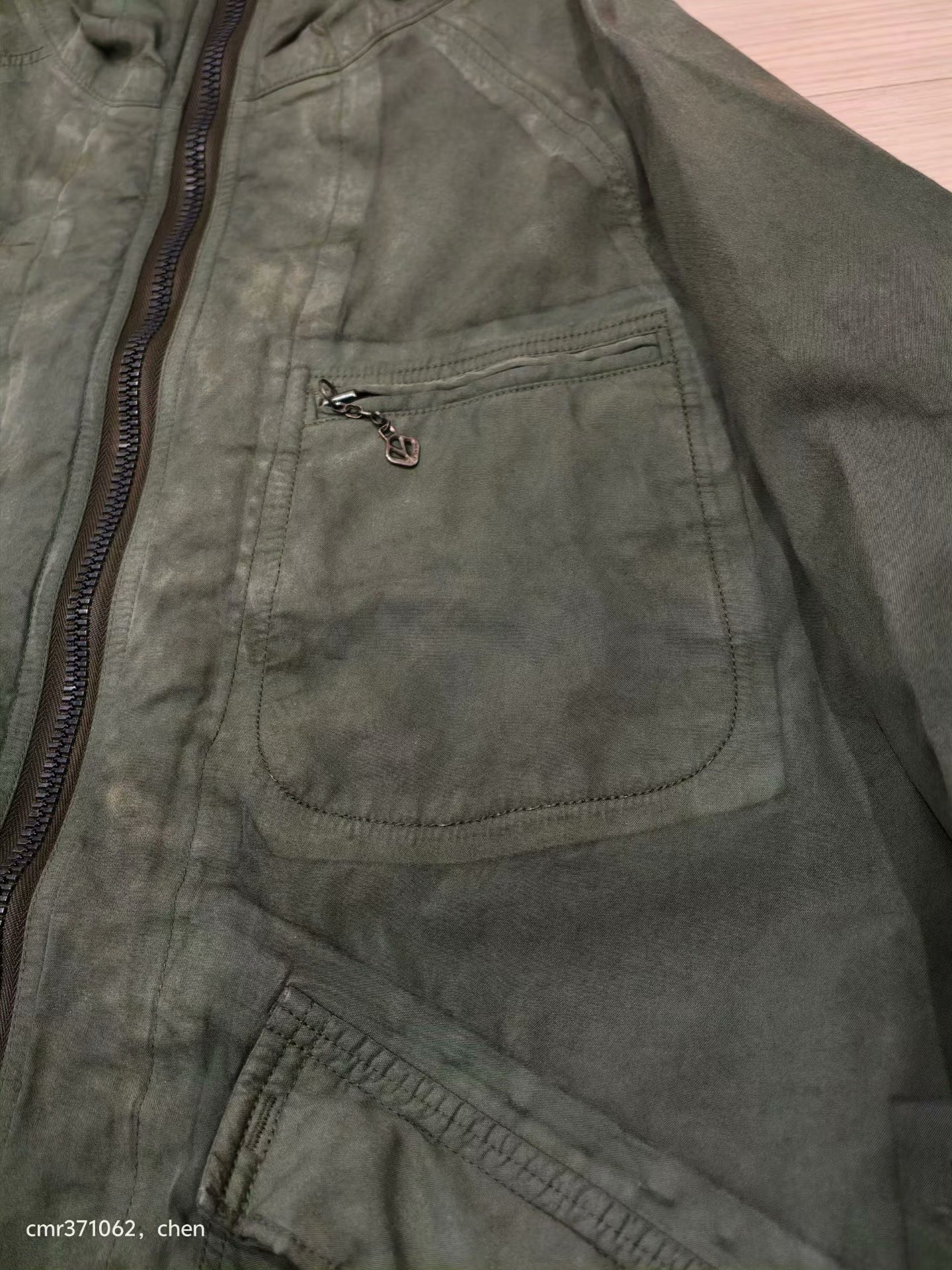 VISVIM Copleston Parka 3L DMGD Overdye — detail