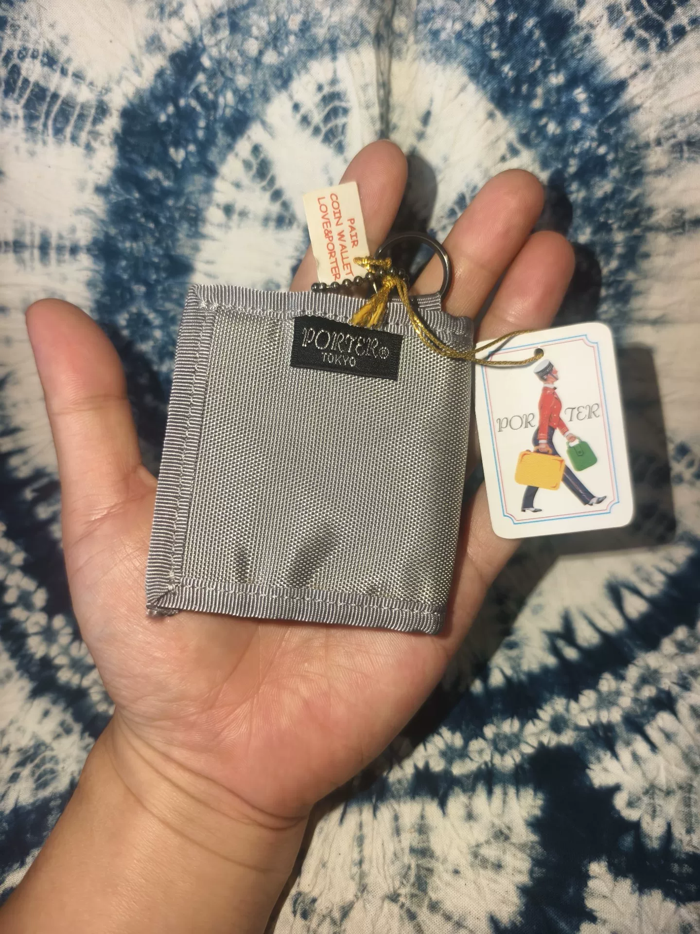 Porter Tokyo Gray Coin Ring Bag