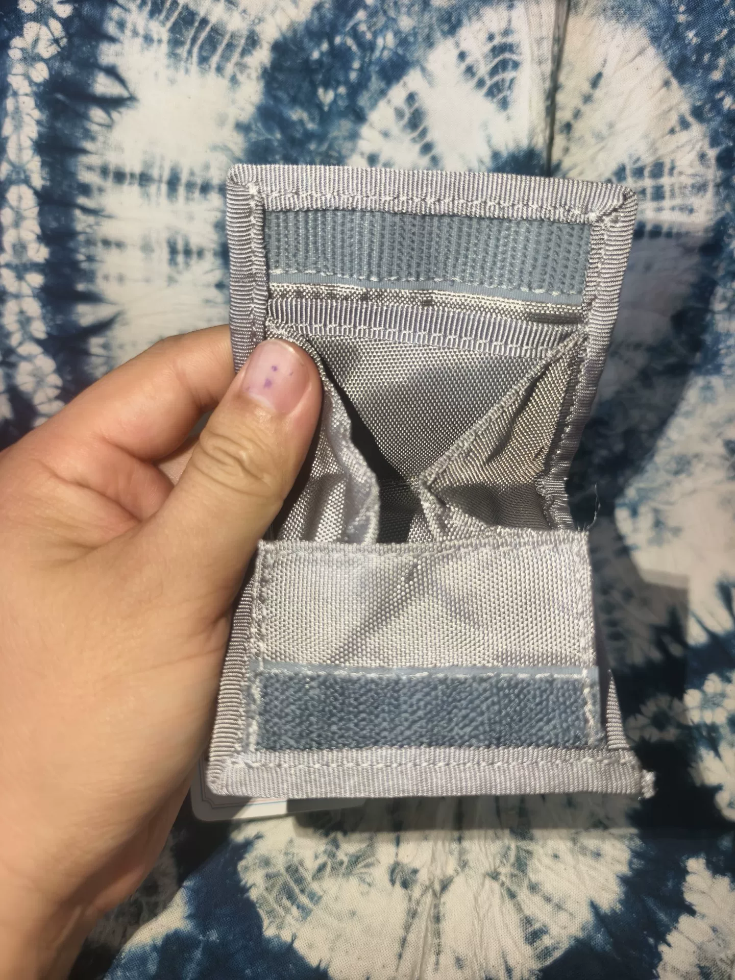 Porter Tokyo Gray Coin Ring Bag — detail