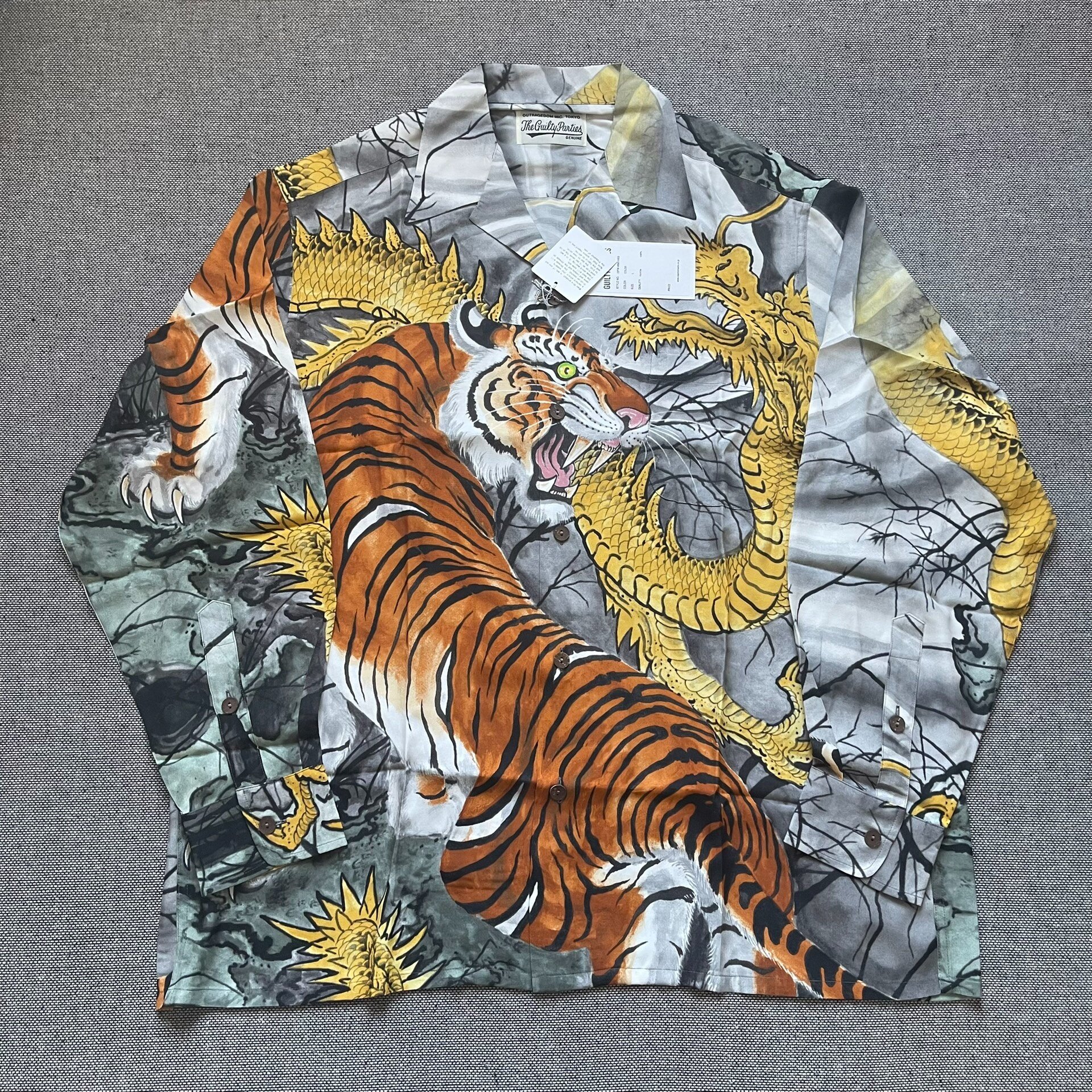 Wacko Maria Dragon Tiger Hawaiian Shirt
