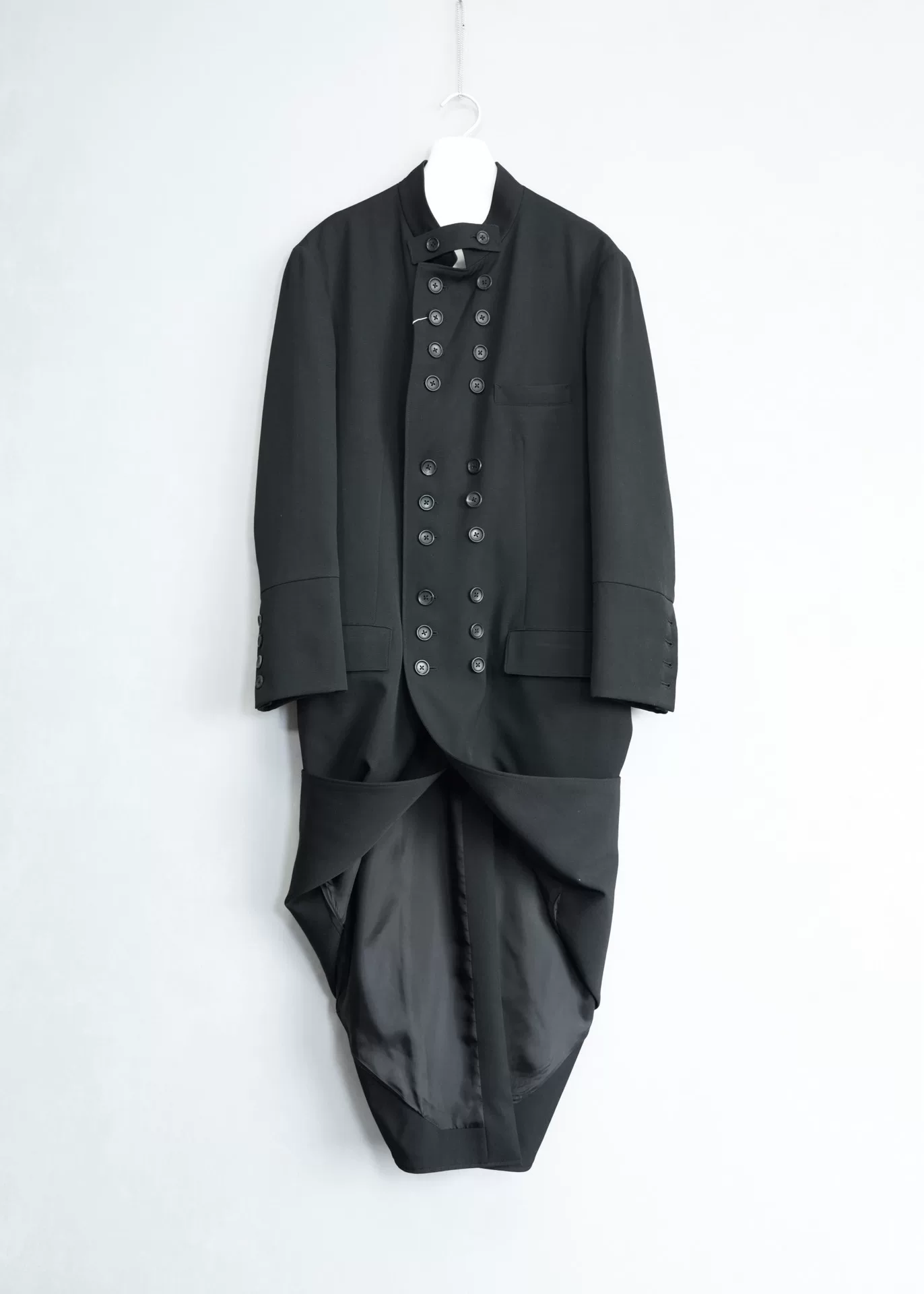 Yohji Yamamoto Double-Breasted Wool Coat — label