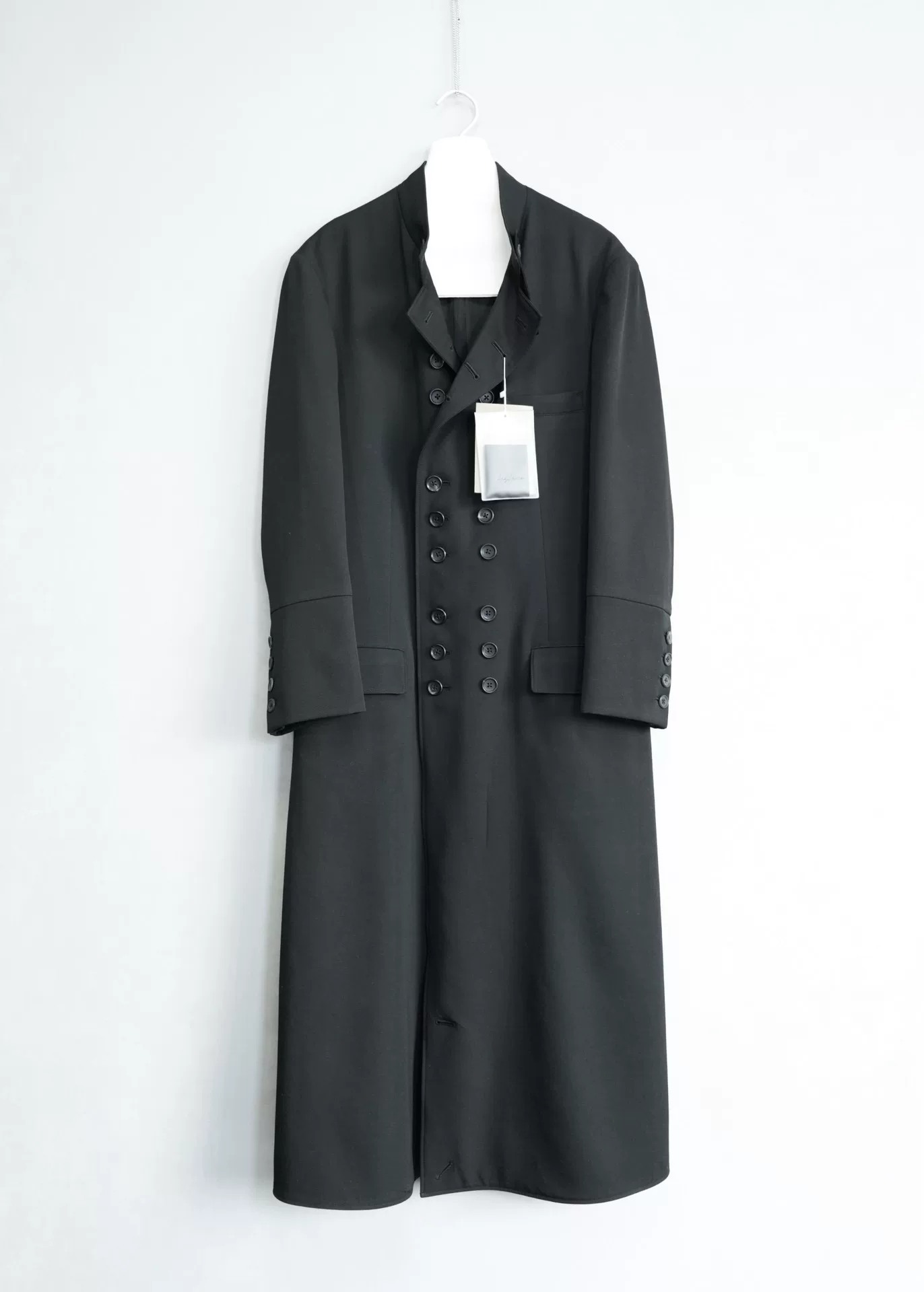 Yohji Yamamoto Double-Breasted Wool Coat — back