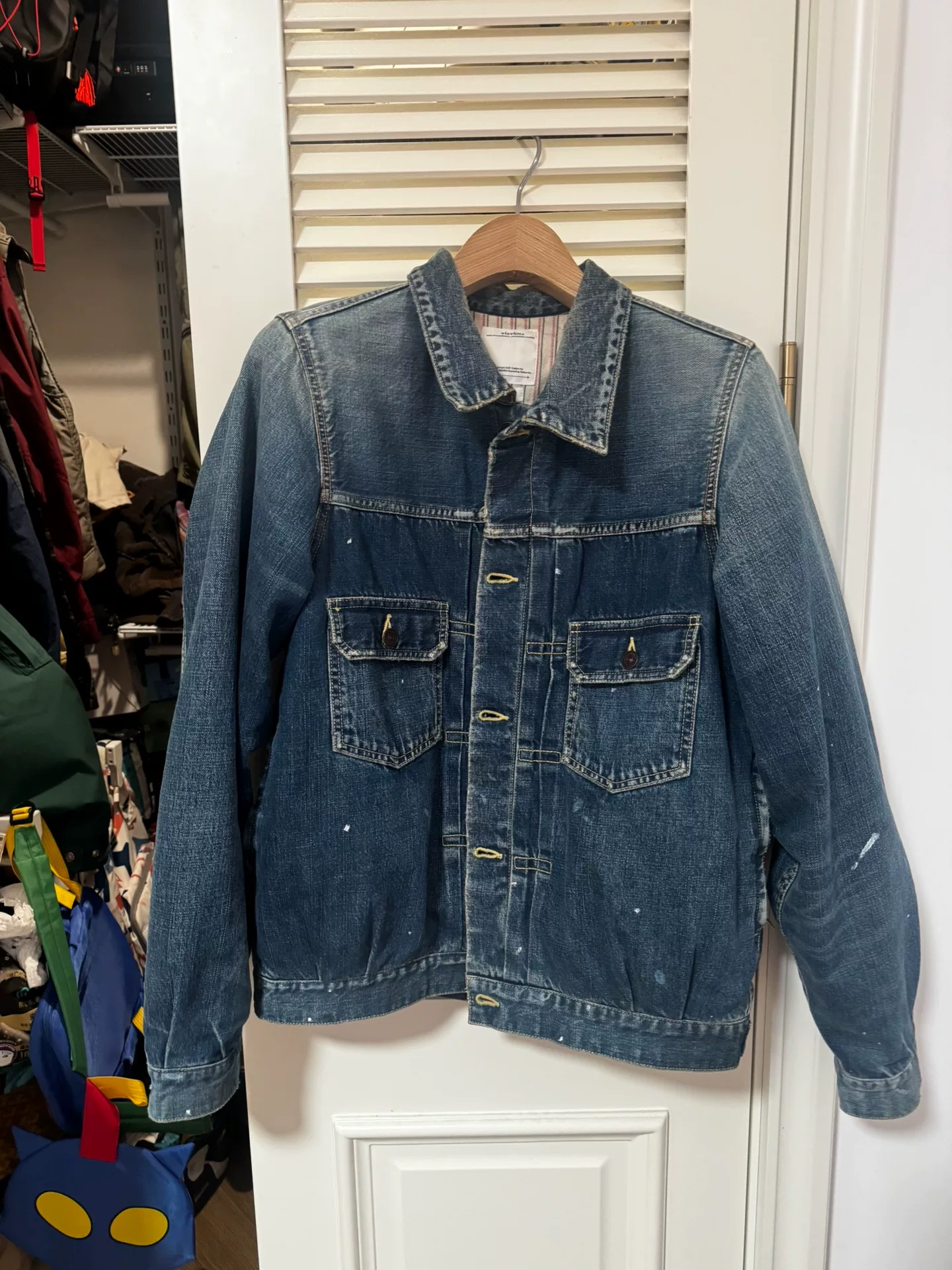 VISVIM 19AW 101 JUMBO Denim Jacket — front