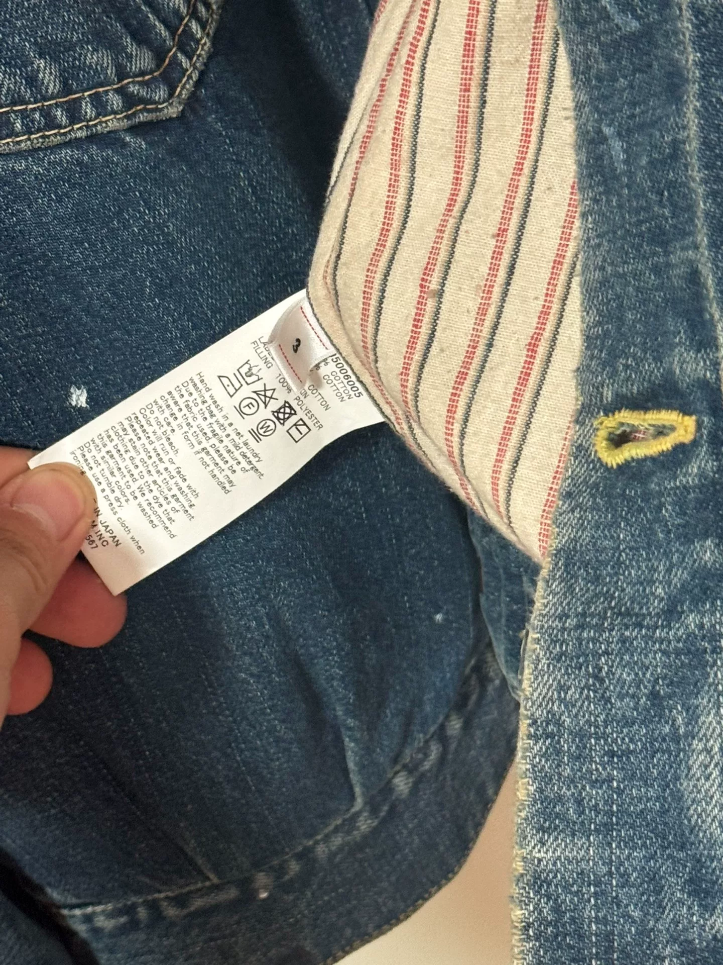 VISVIM 19AW 101 JUMBO Denim Jacket — back
