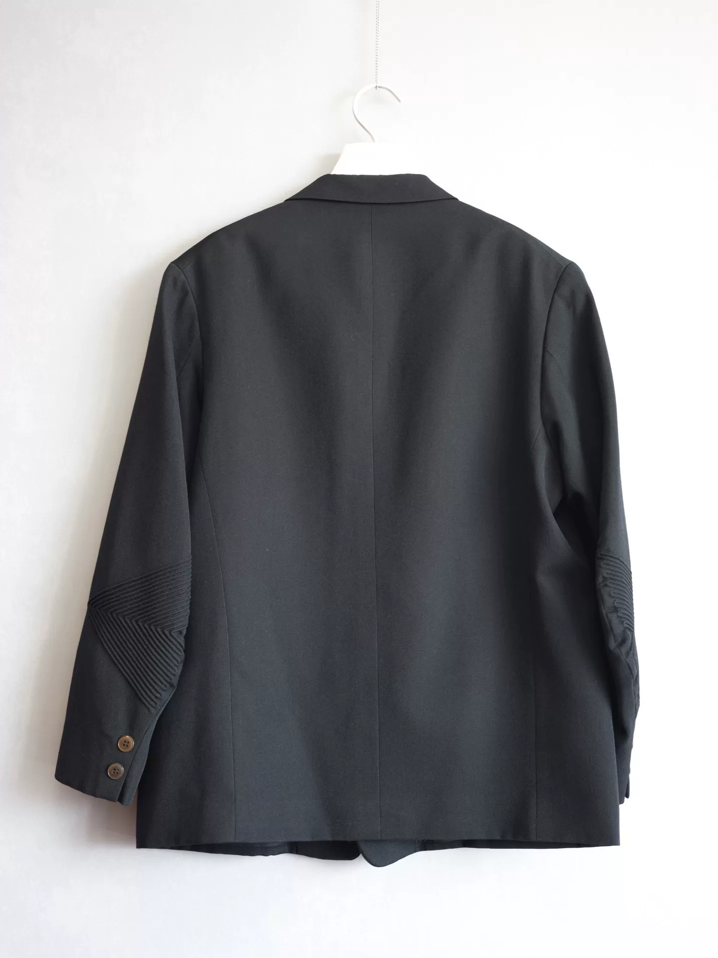 Yohji Yamamoto 96AW Ribbed Pleated Jacket — front