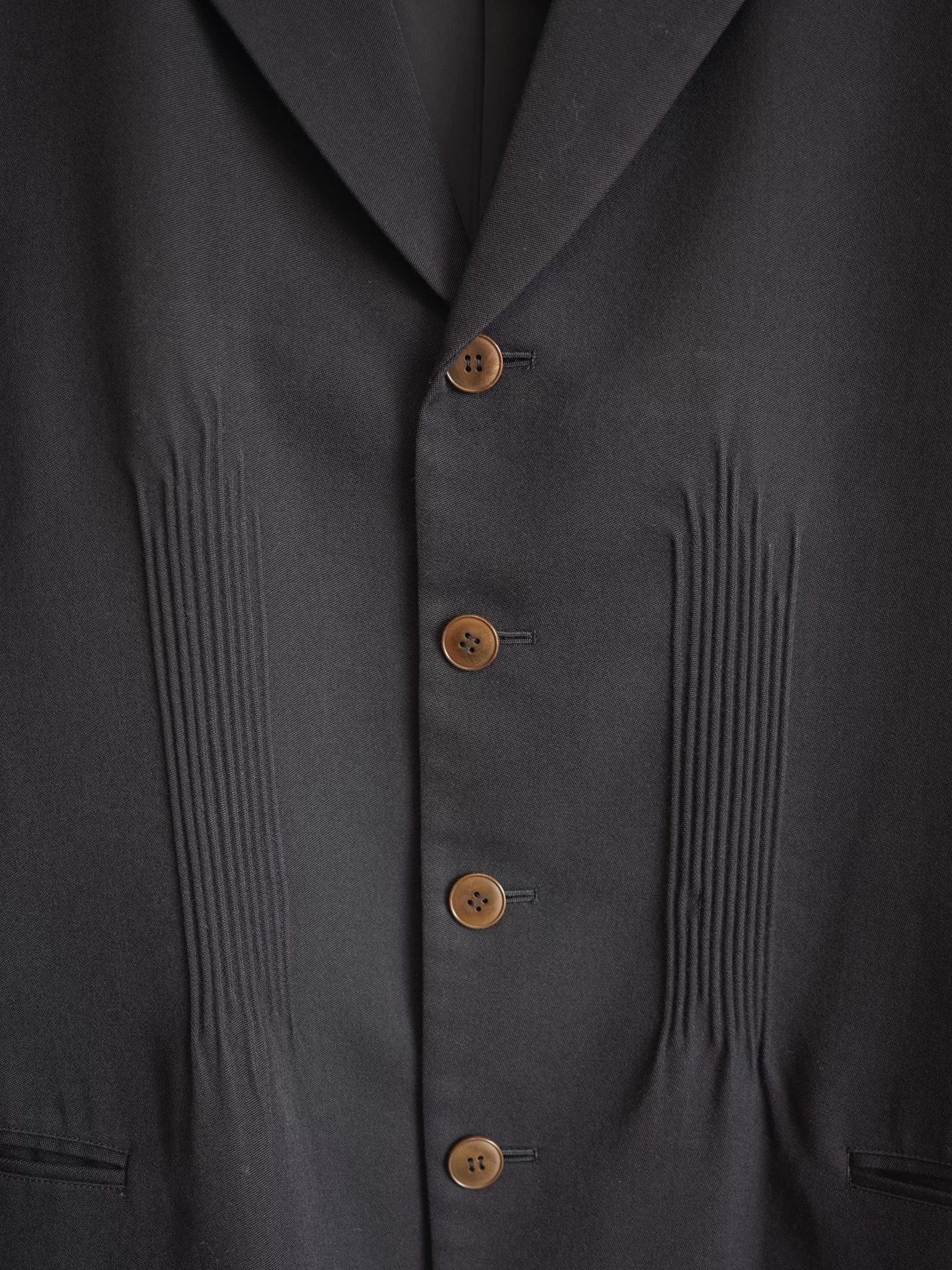 Yohji Yamamoto 96AW Ribbed Pleated Jacket — label