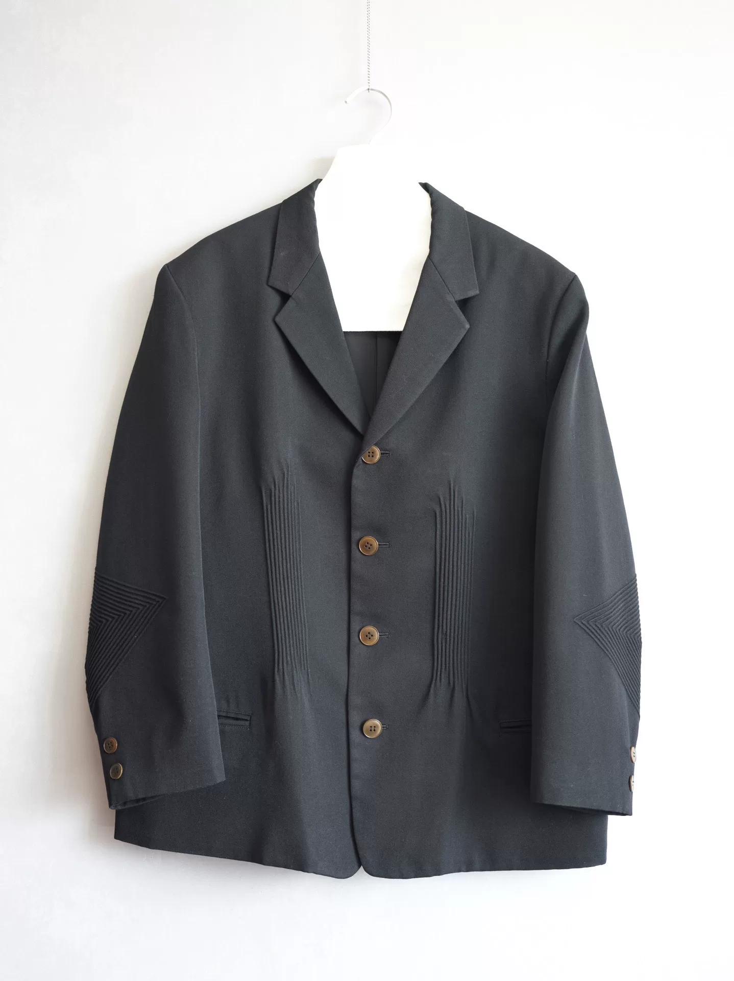 Yohji Yamamoto 96AW Ribbed Pleated Jacket