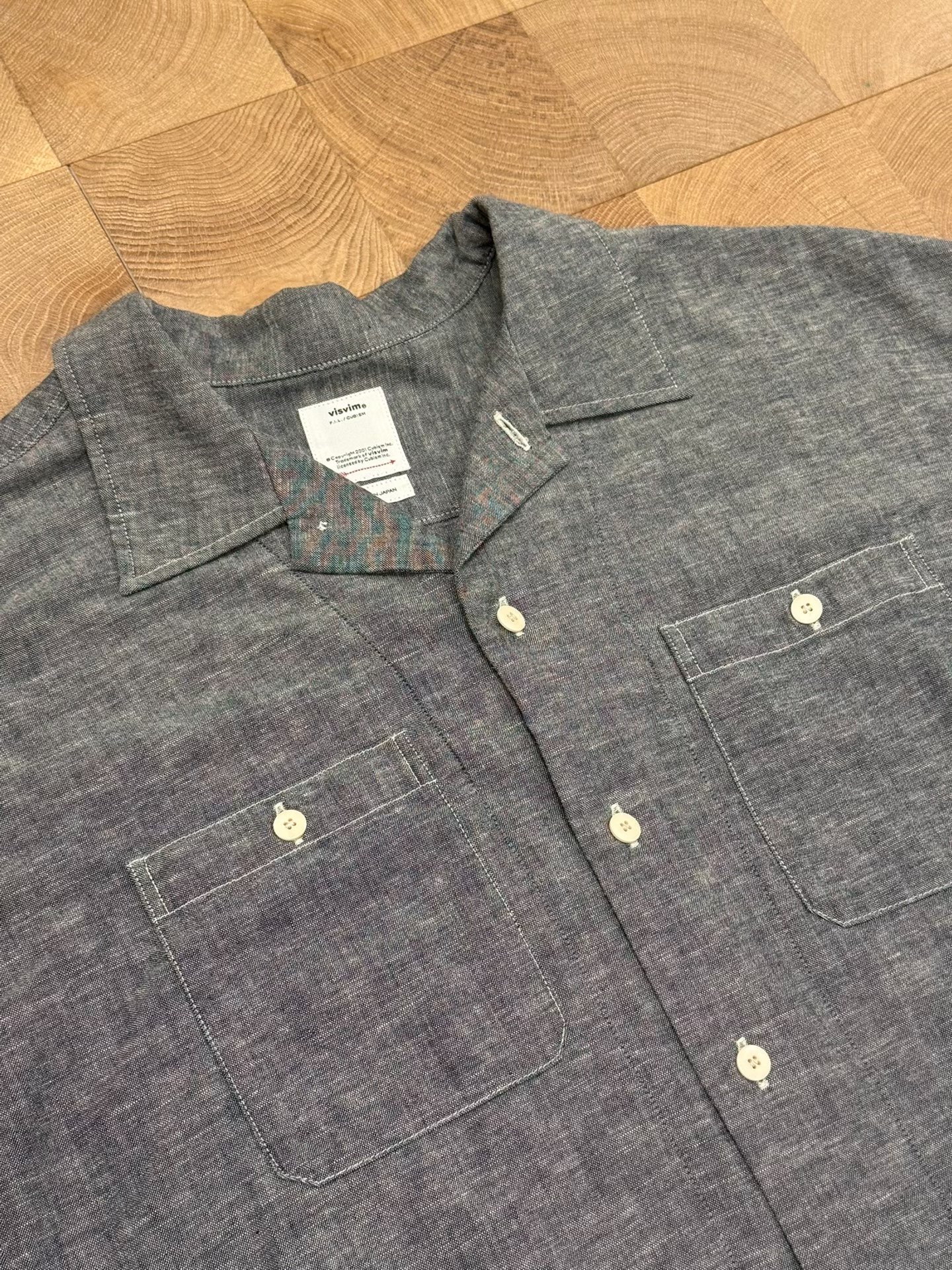 visvim Lumber Chambray Shirt Size 4 — front