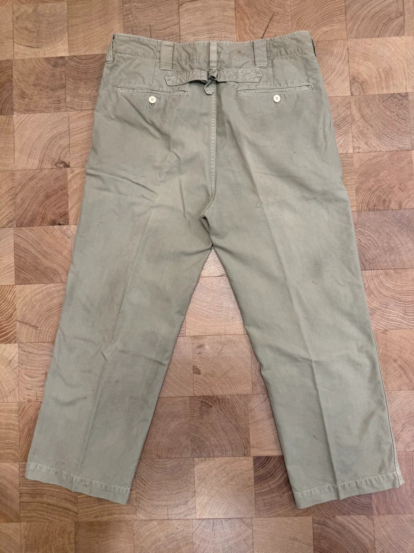 Visvim LEAGUERS CHINO DMGD F.I.L. EXCLUSIVE — label