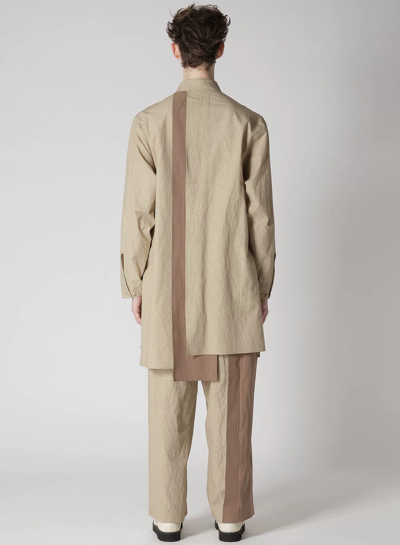 Yohji Yamamoto 24AW Multi-Panel Shirt — detail