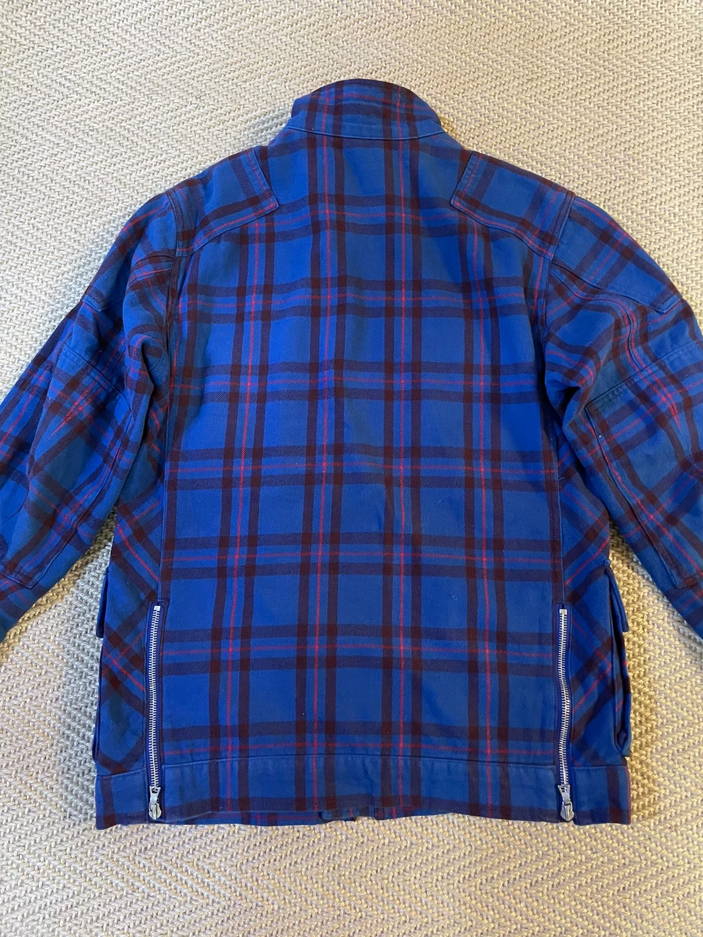 WTAPS M3 Twill Diamond Quilt Biker Jacket — detail