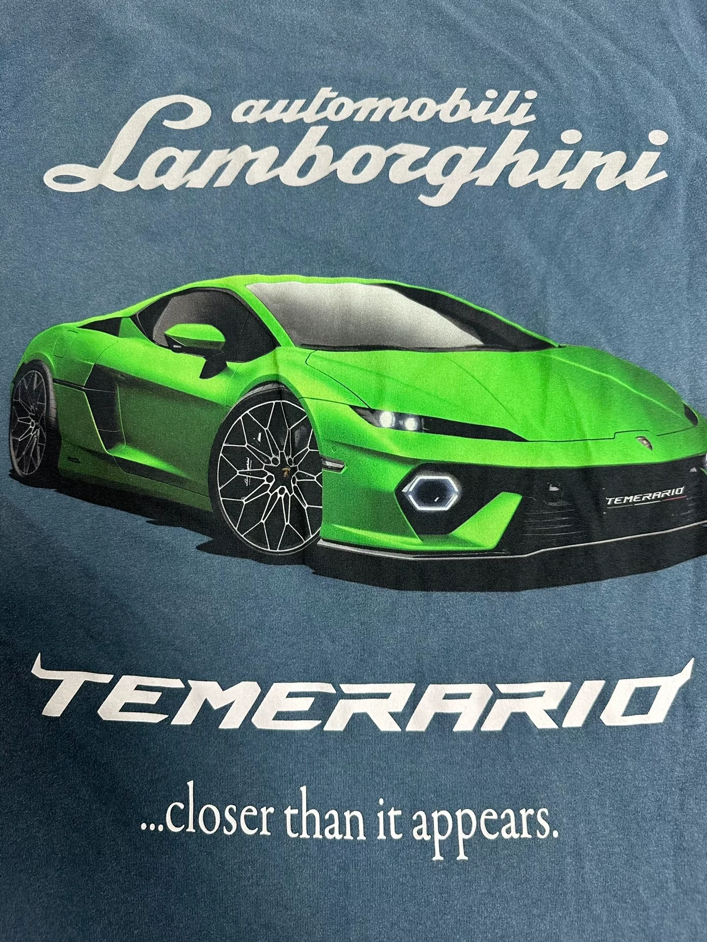 Balenciaga Lamborghini Graphic Loose T-shirt — detail