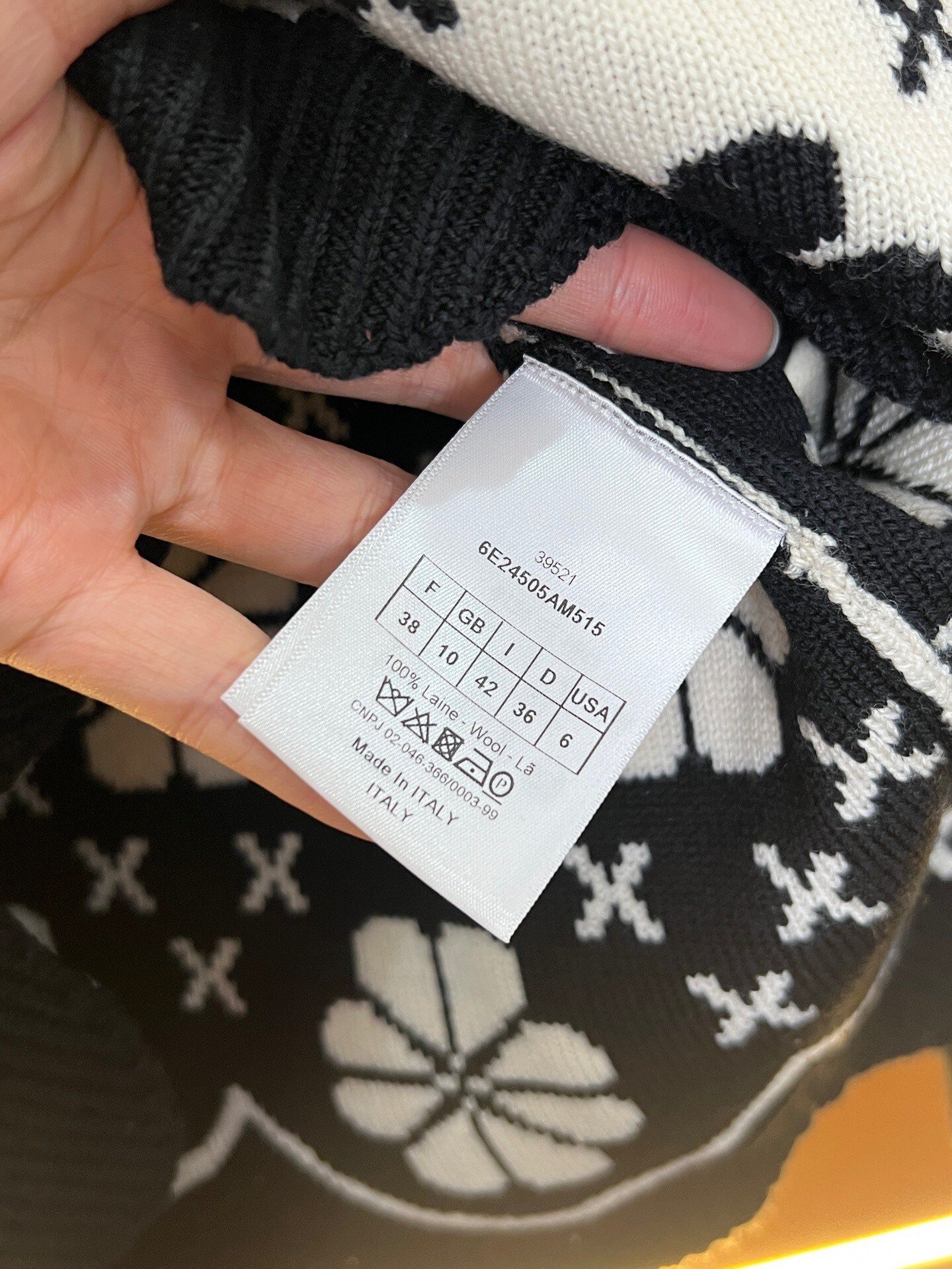 Dior Lucky Clover Knit Short Sleeve — back
