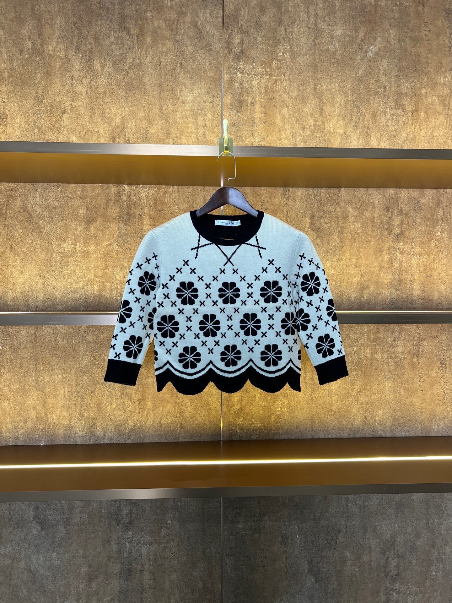 Dior Lucky Clover Knit Short Sleeve