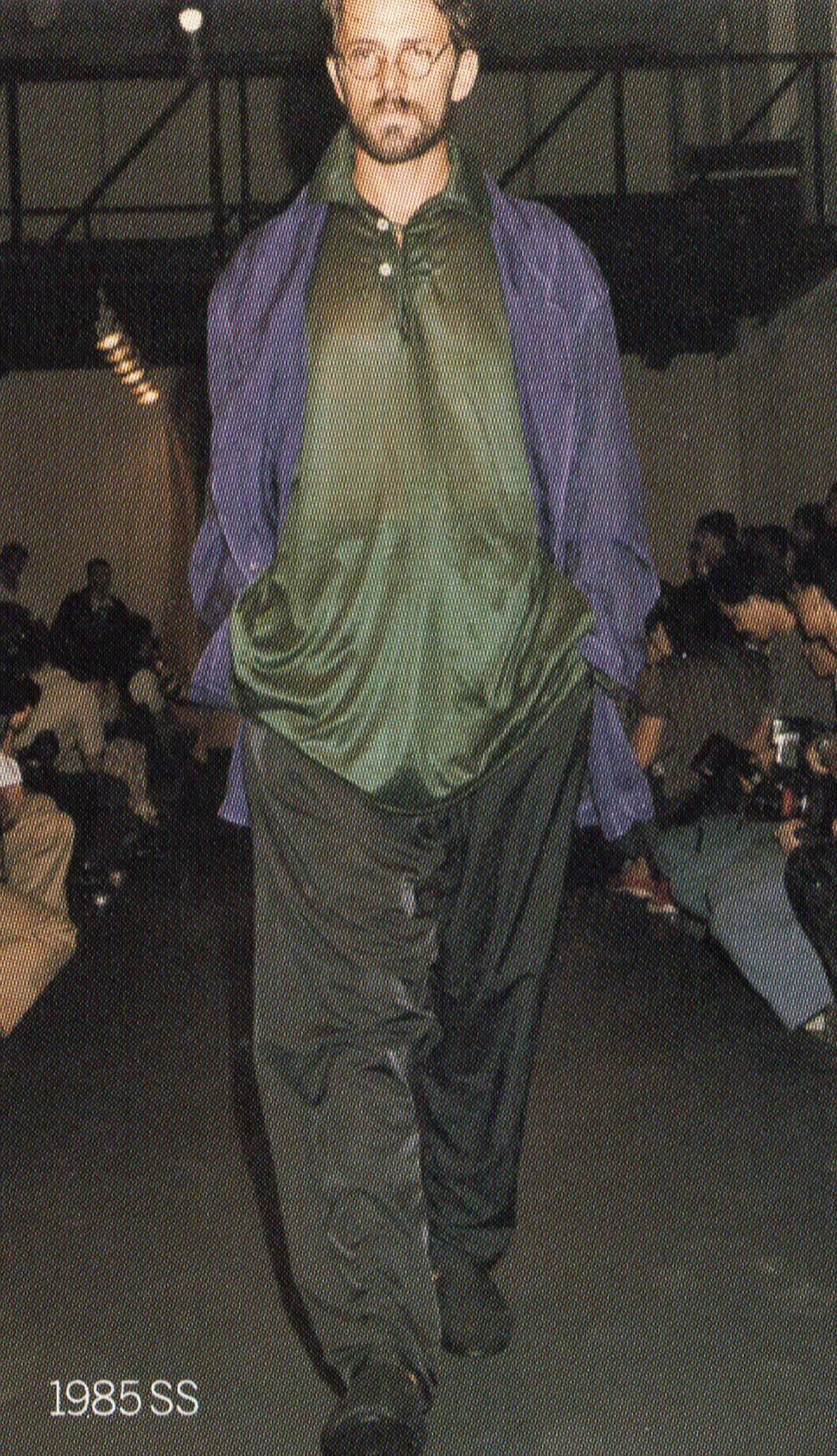Yohji Yamamoto 85SS Paris Purple Silk Shirt — back