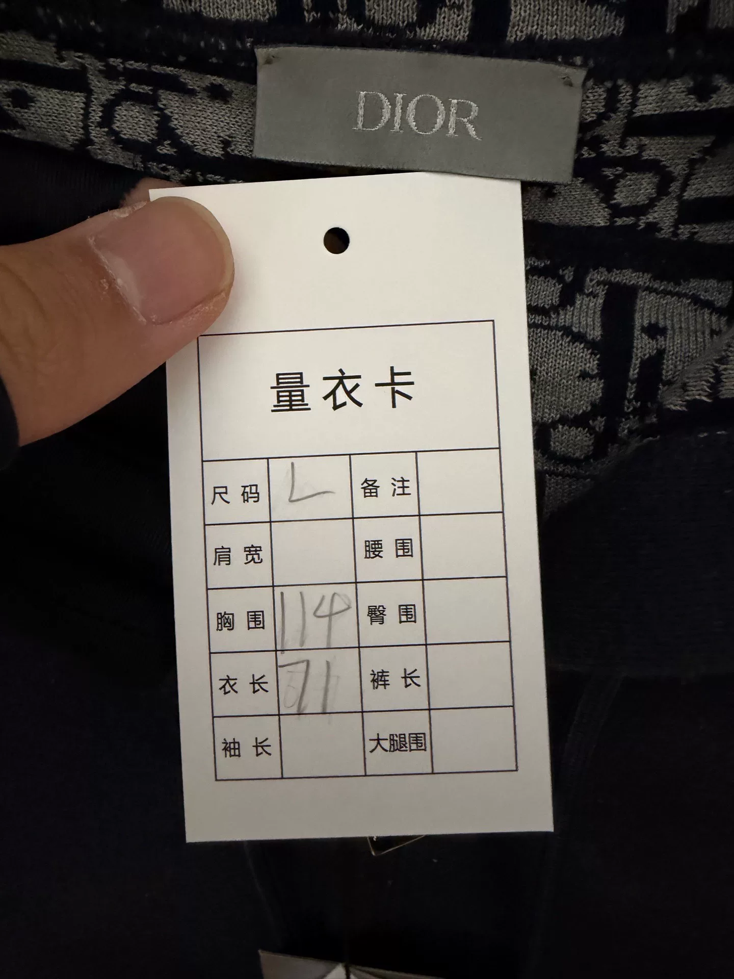 Dior Zip-Up Hoodie with Inner Monogram — detail