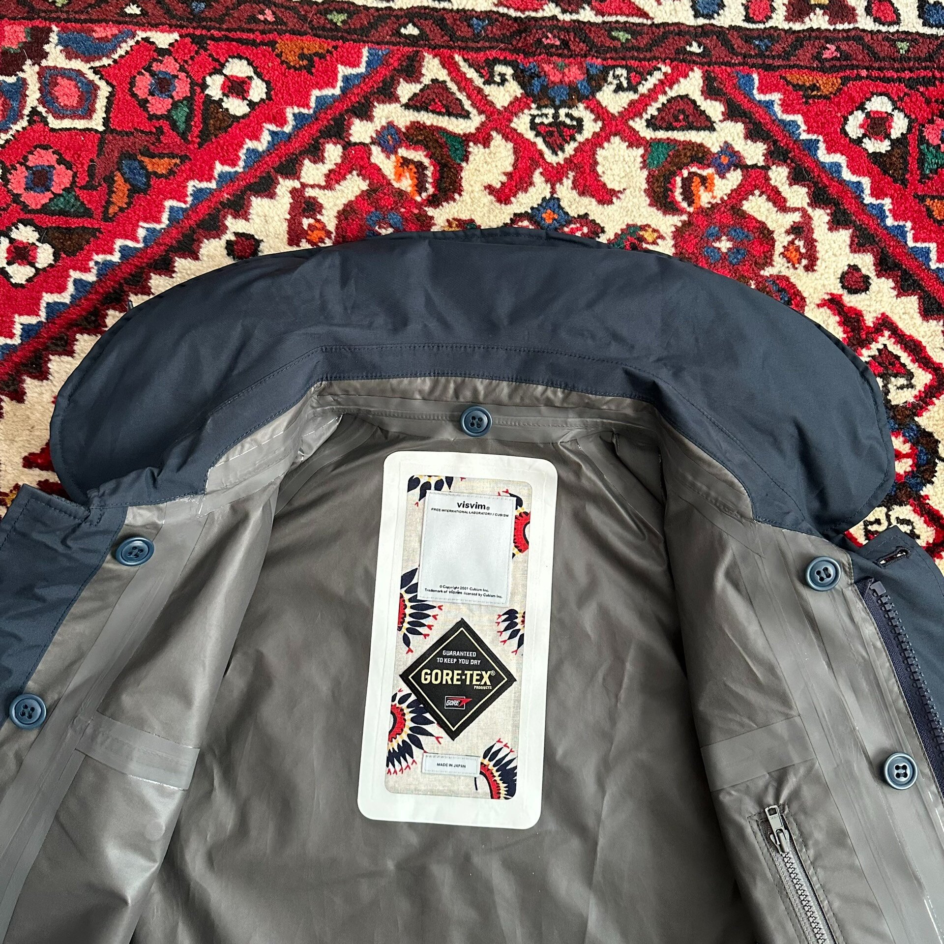 visvim 15AW Gore-Tex 2.5L Jacket — label