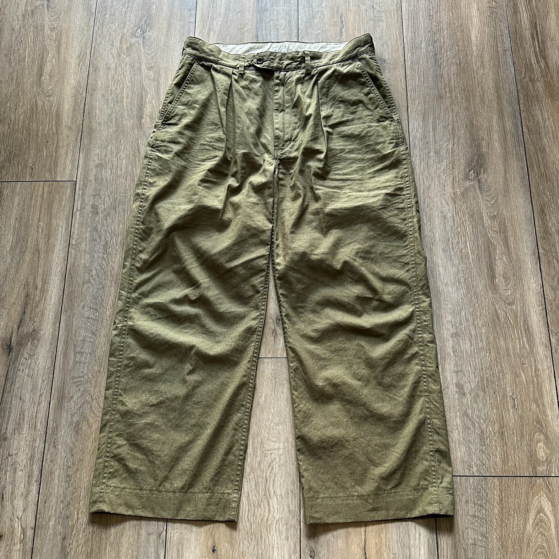 PHIGVEL Cotton-Linen Wide-Leg Pants