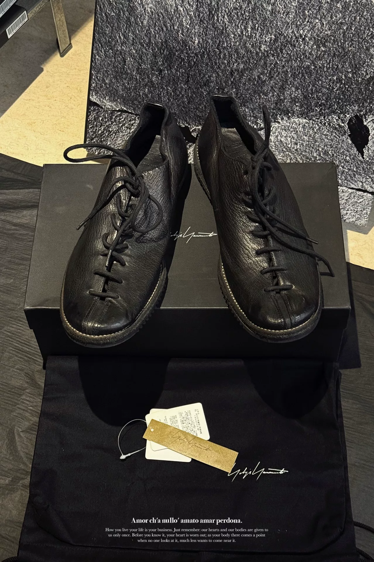 Yohji Yamamoto 24SS Goat Leather Shoes — front