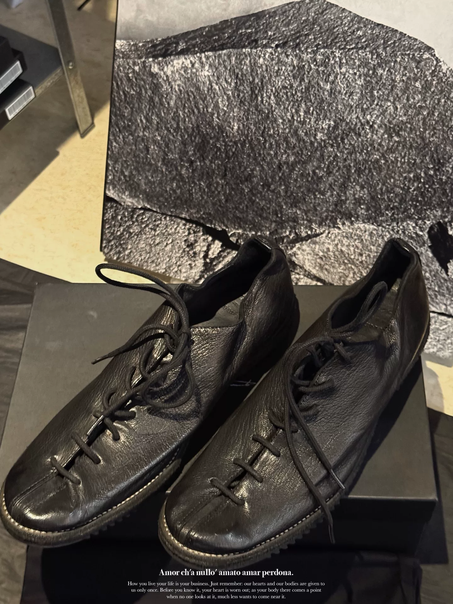 Yohji Yamamoto 24SS Goat Leather Shoes — back