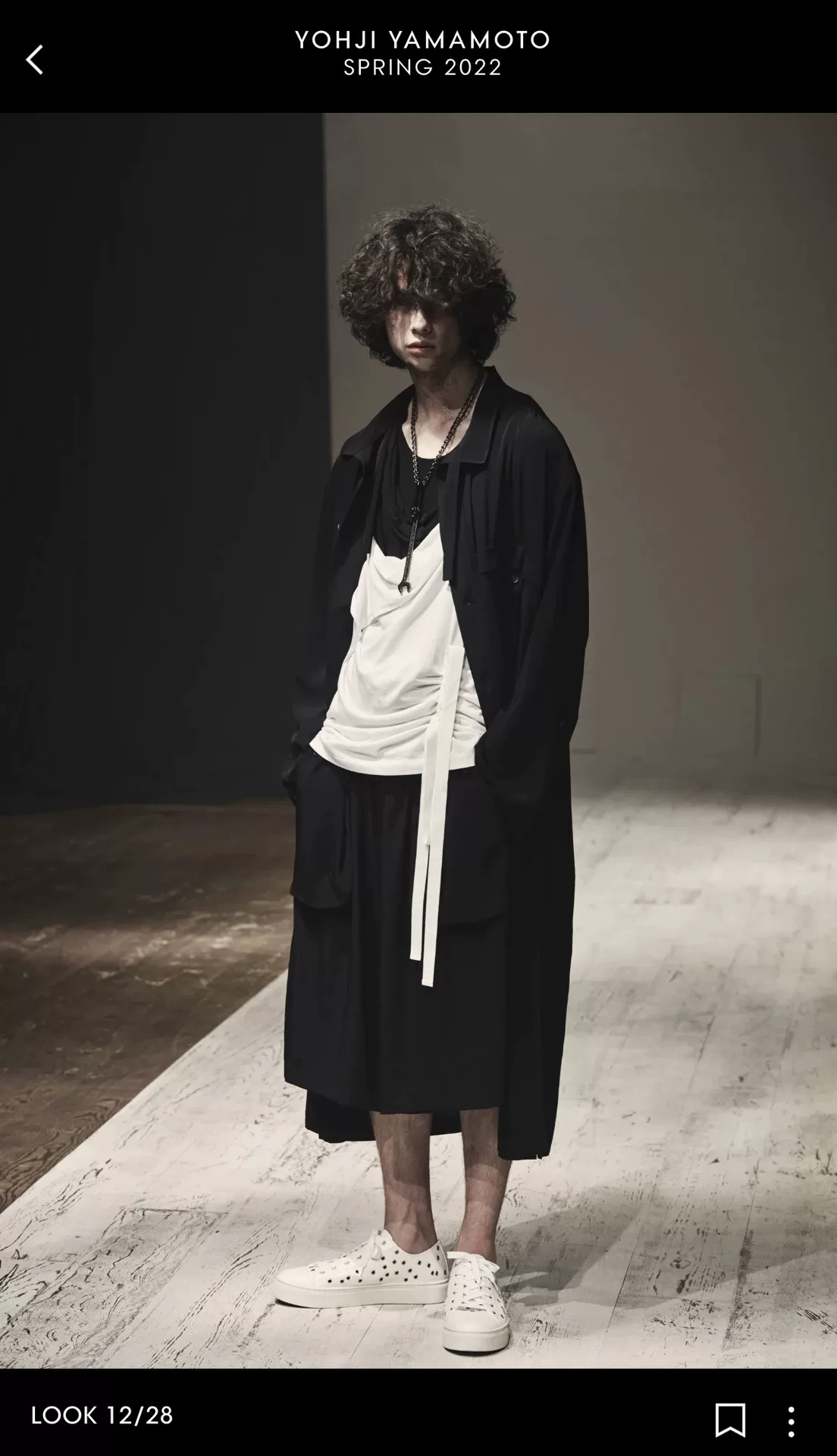 Yohji Yamamoto 2022SS Stand Collar Coat — detail