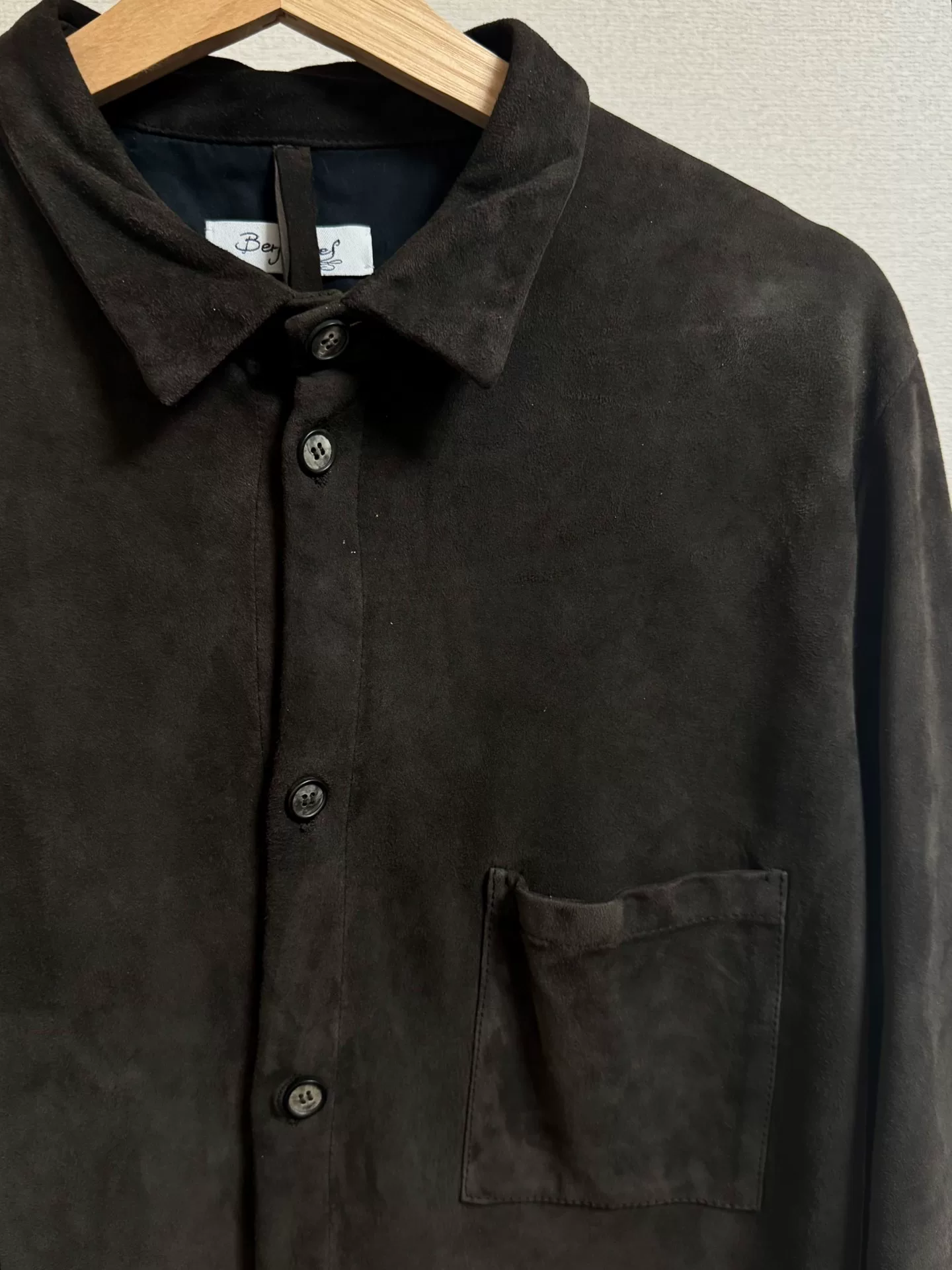 Bergfabel Goatskin Shirt Jacket — detail