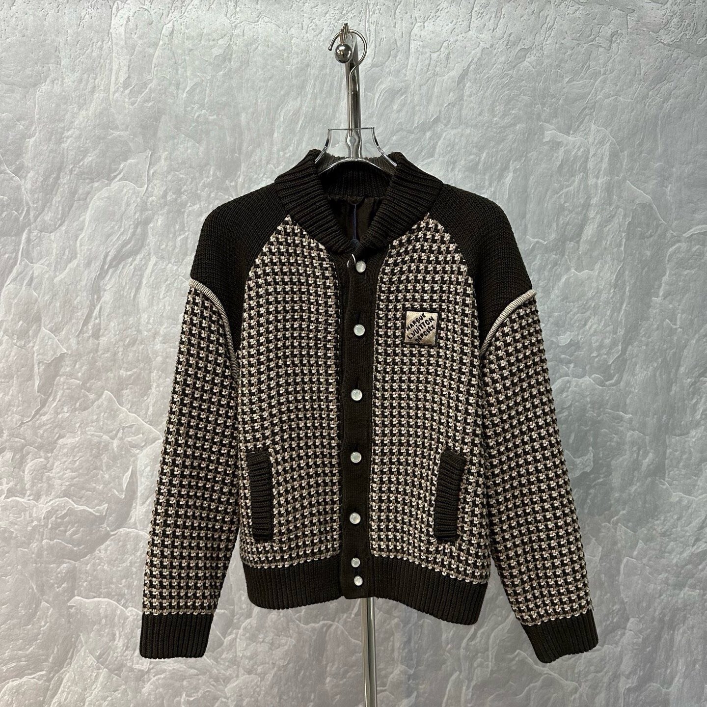 Louis Vuitton SS25 Logo Colorblock Knit Jacket