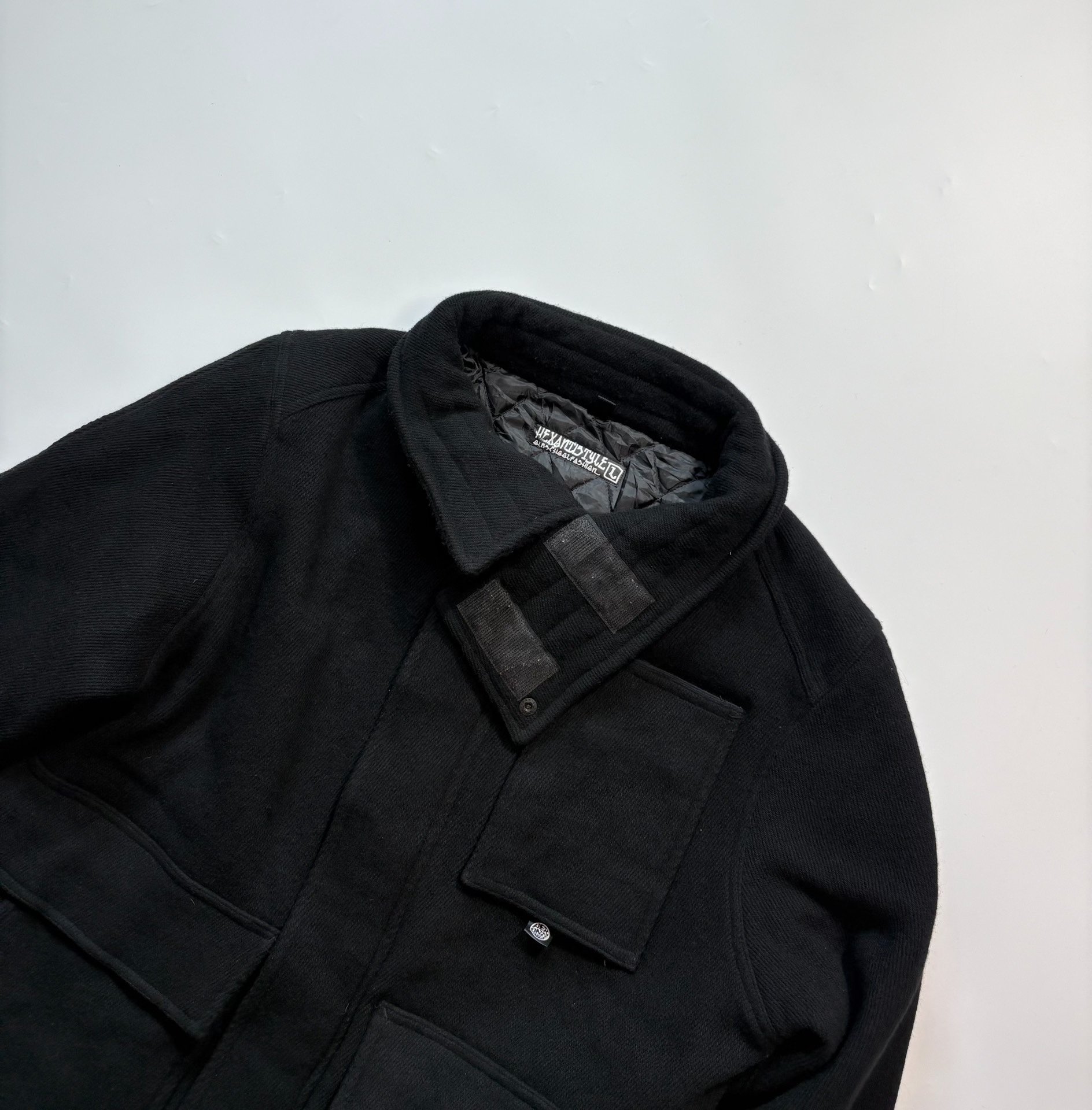 HEX ANTISTYLE Black Wool Jacket — label