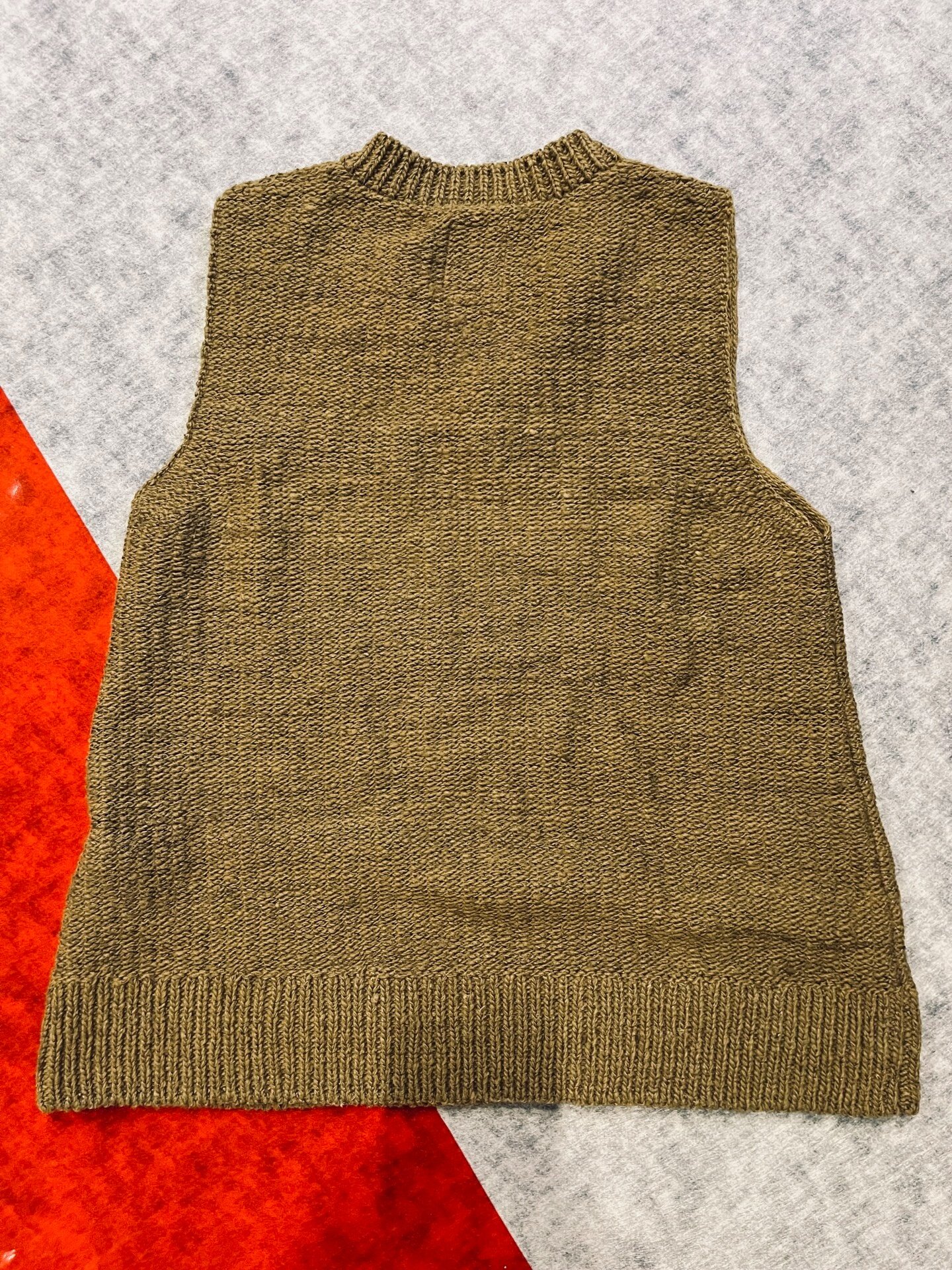 Visvim 20AW Tussar Wool Vest — front