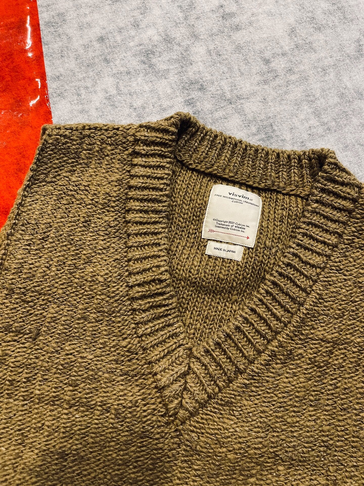 Visvim 20AW Tussar Wool Vest — detail