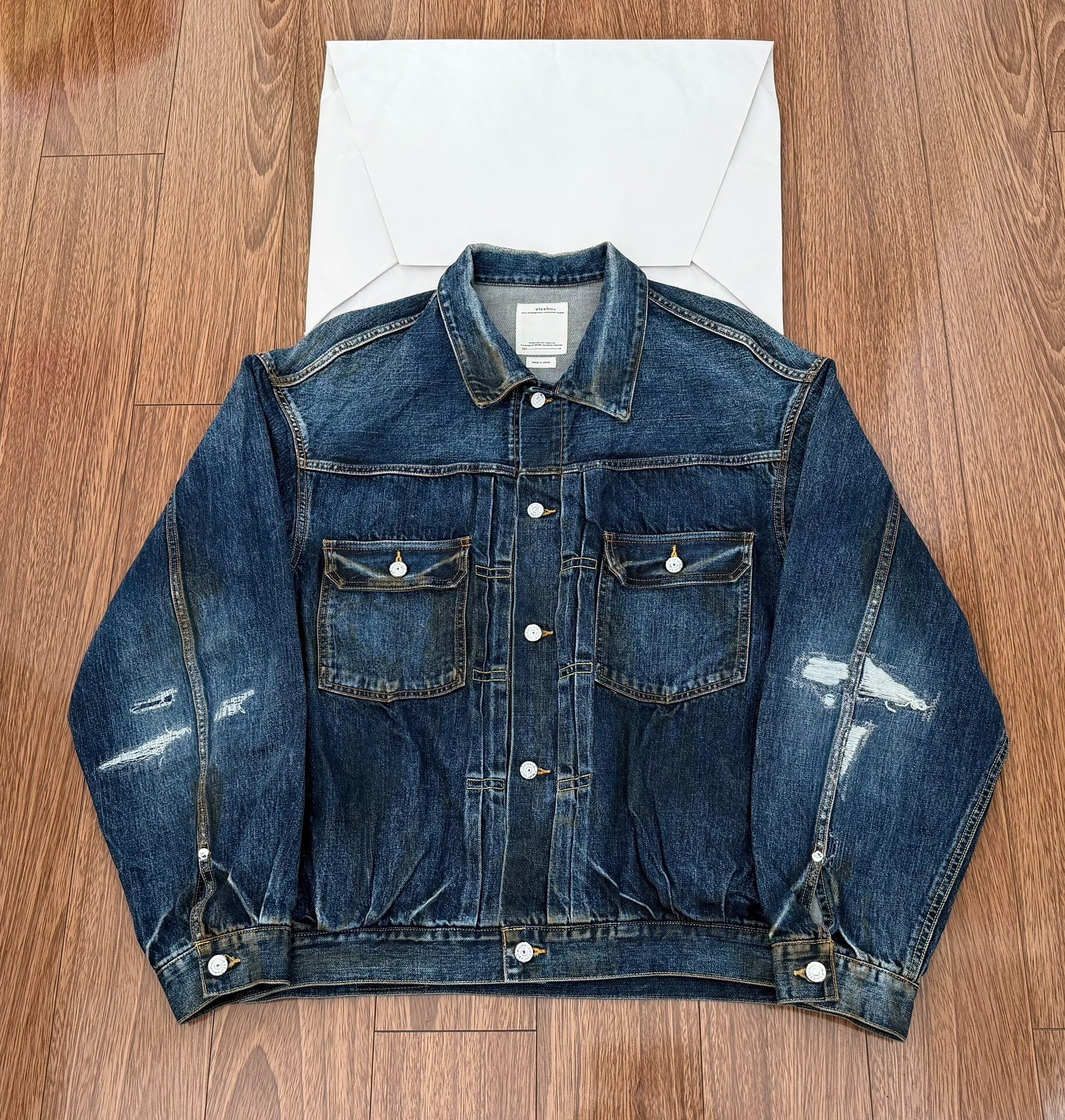 VISVIM 101XX DRY DMGD-1006 Denim Jacket