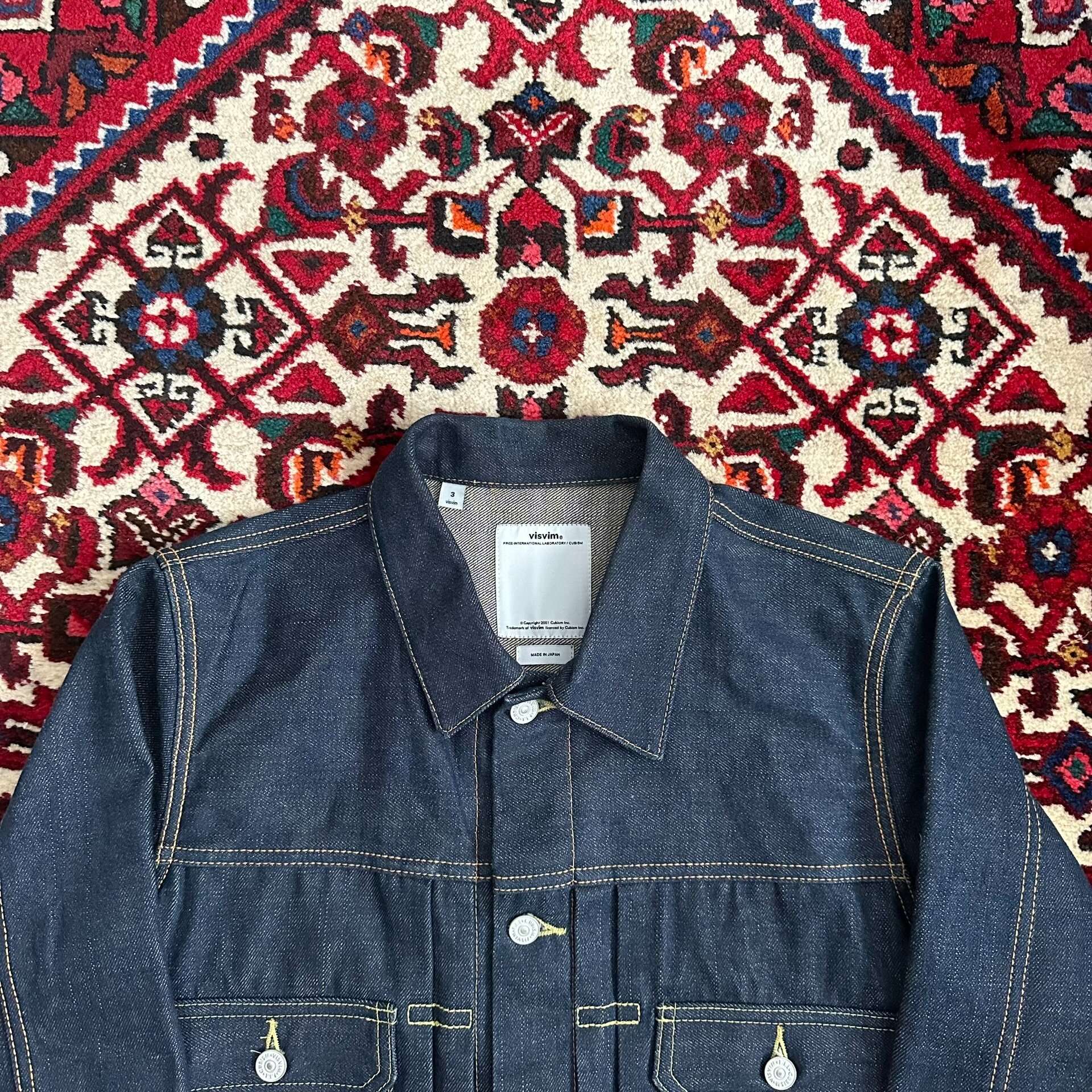 visvim 17ss 101 Raw Denim Jacket — back