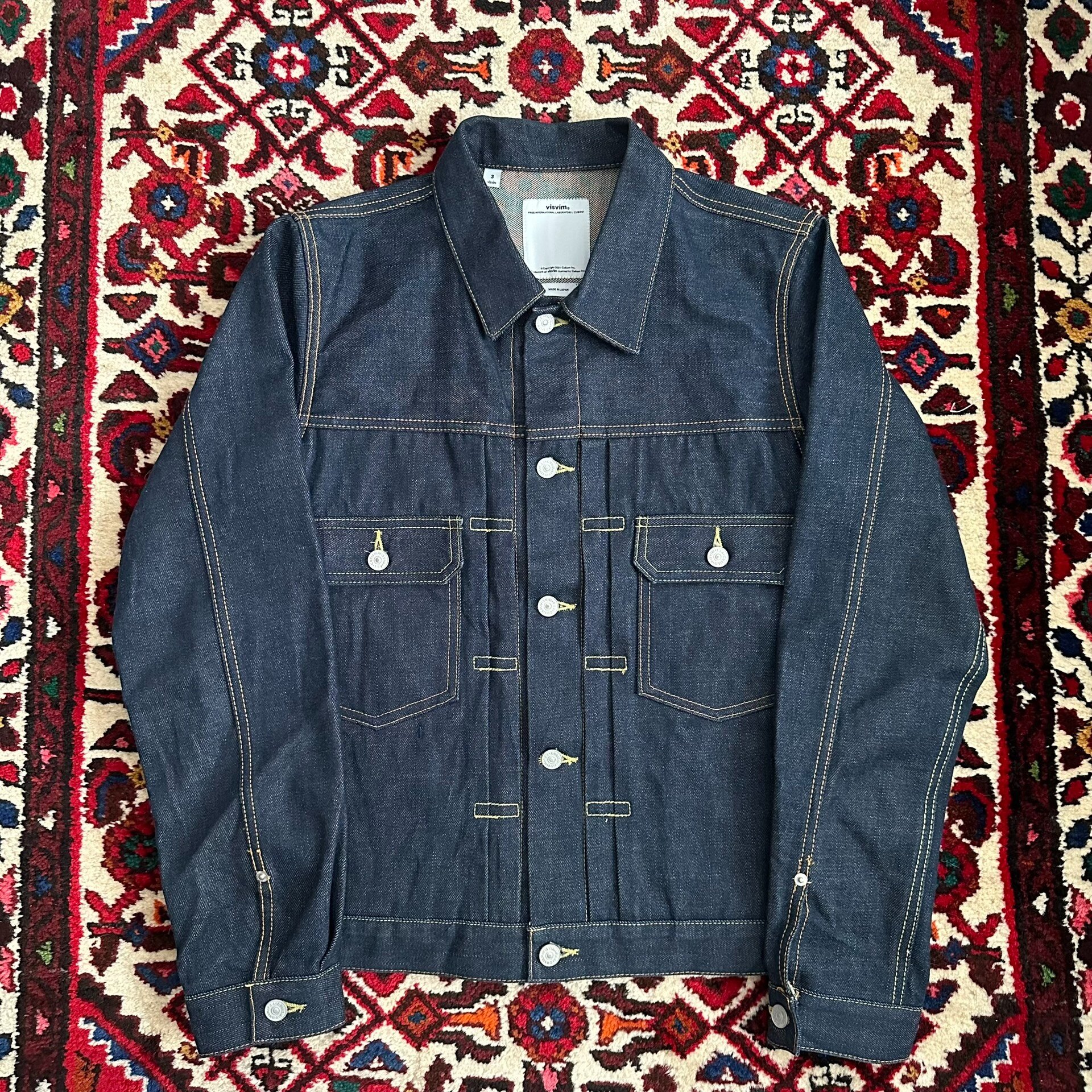 visvim 17ss 101 Raw Denim Jacket — front