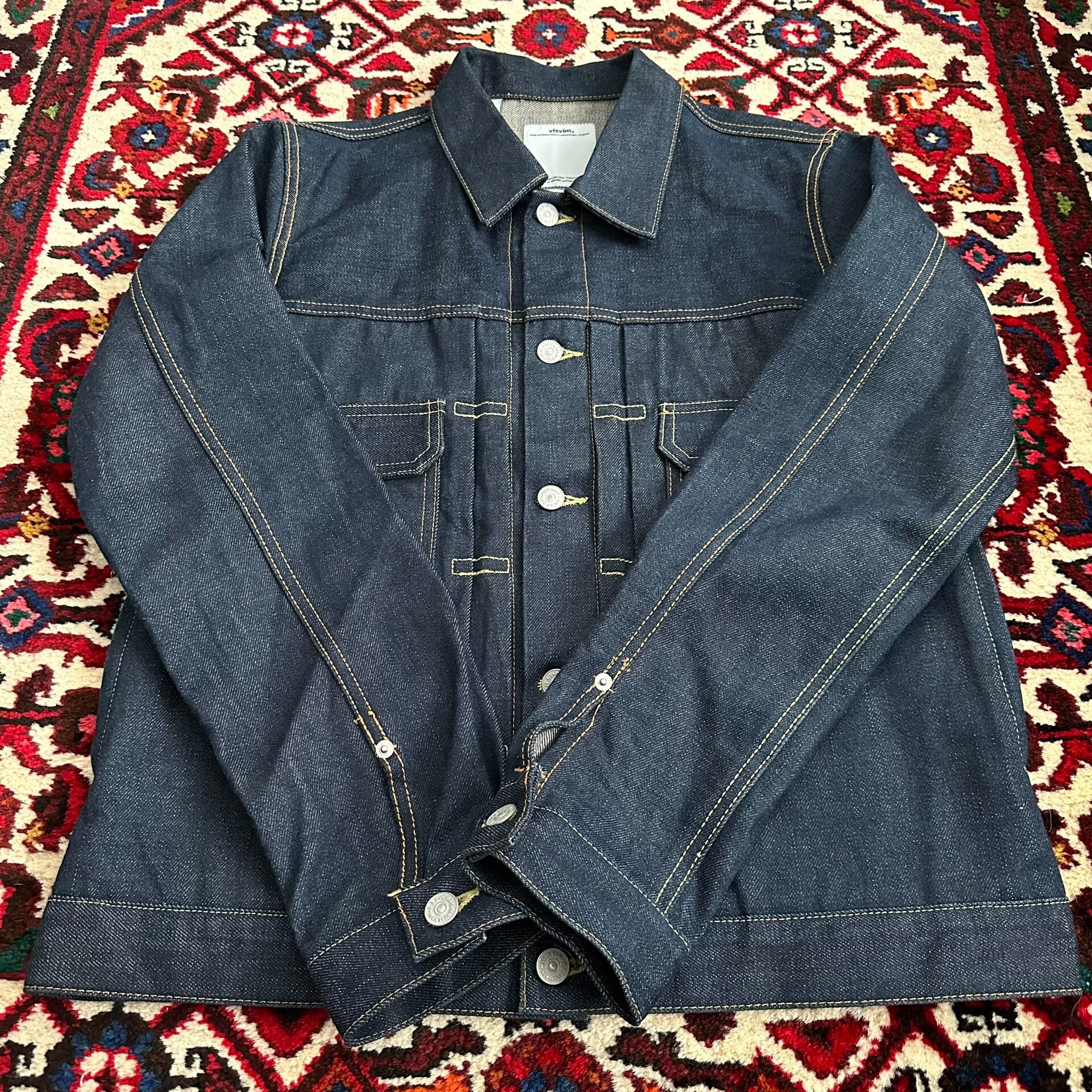 visvim 17ss 101 Raw Denim Jacket — label
