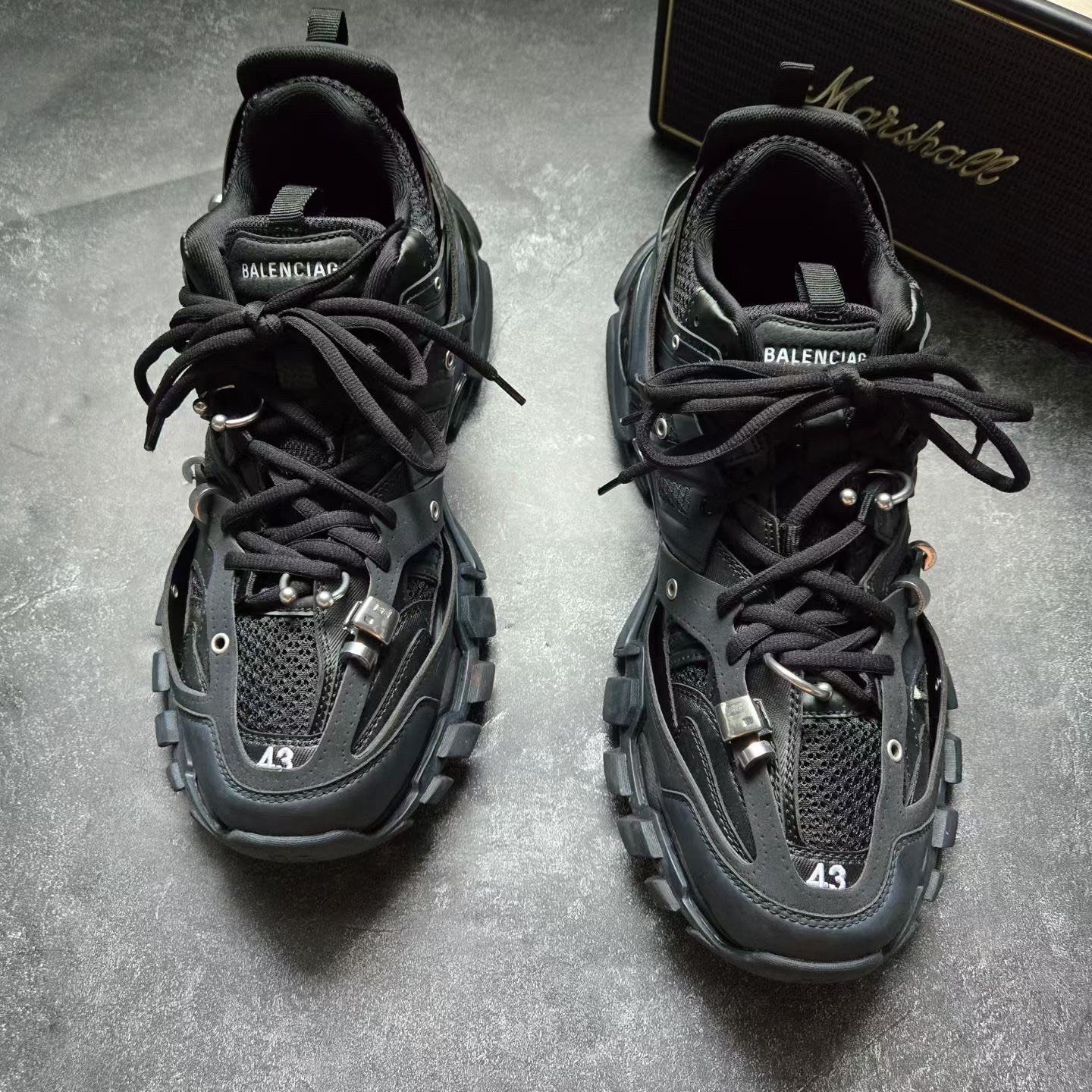 Balenciaga Track Puncture Hoop Sneakers — front