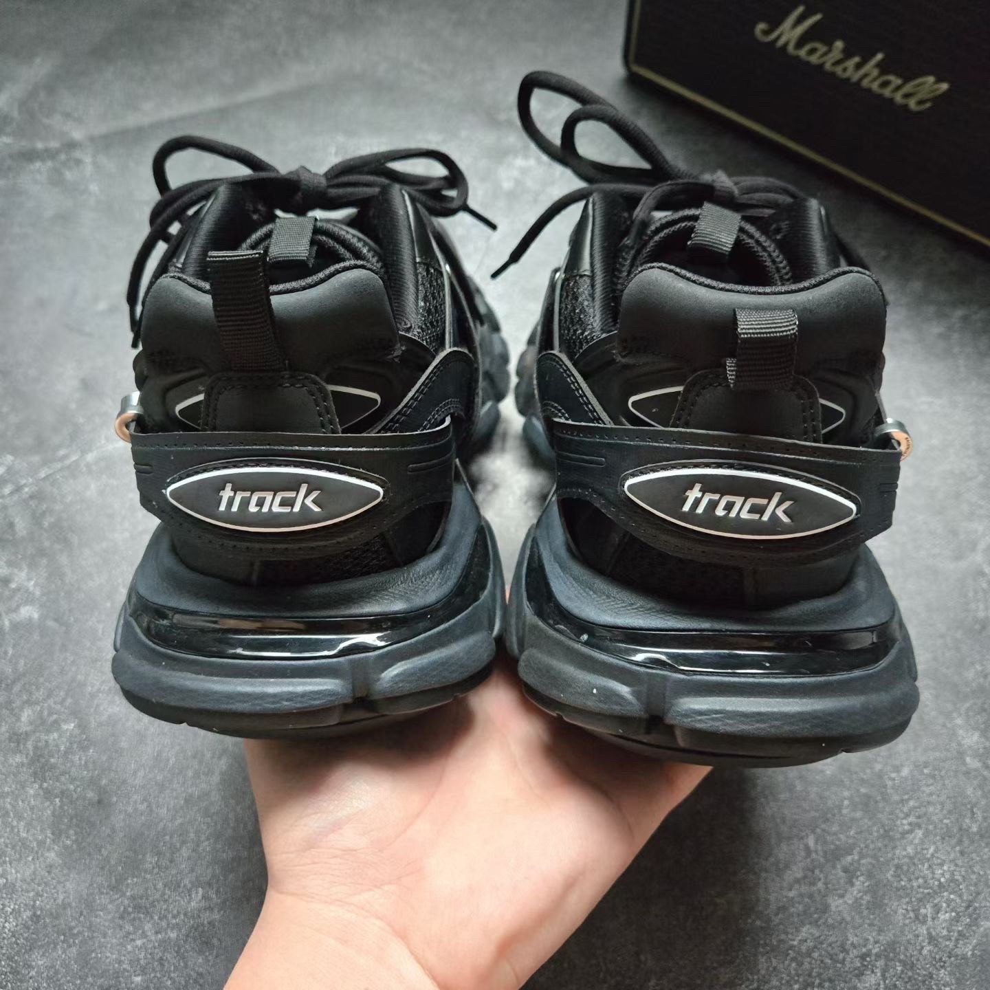Balenciaga Track Puncture Hoop Sneakers — detail