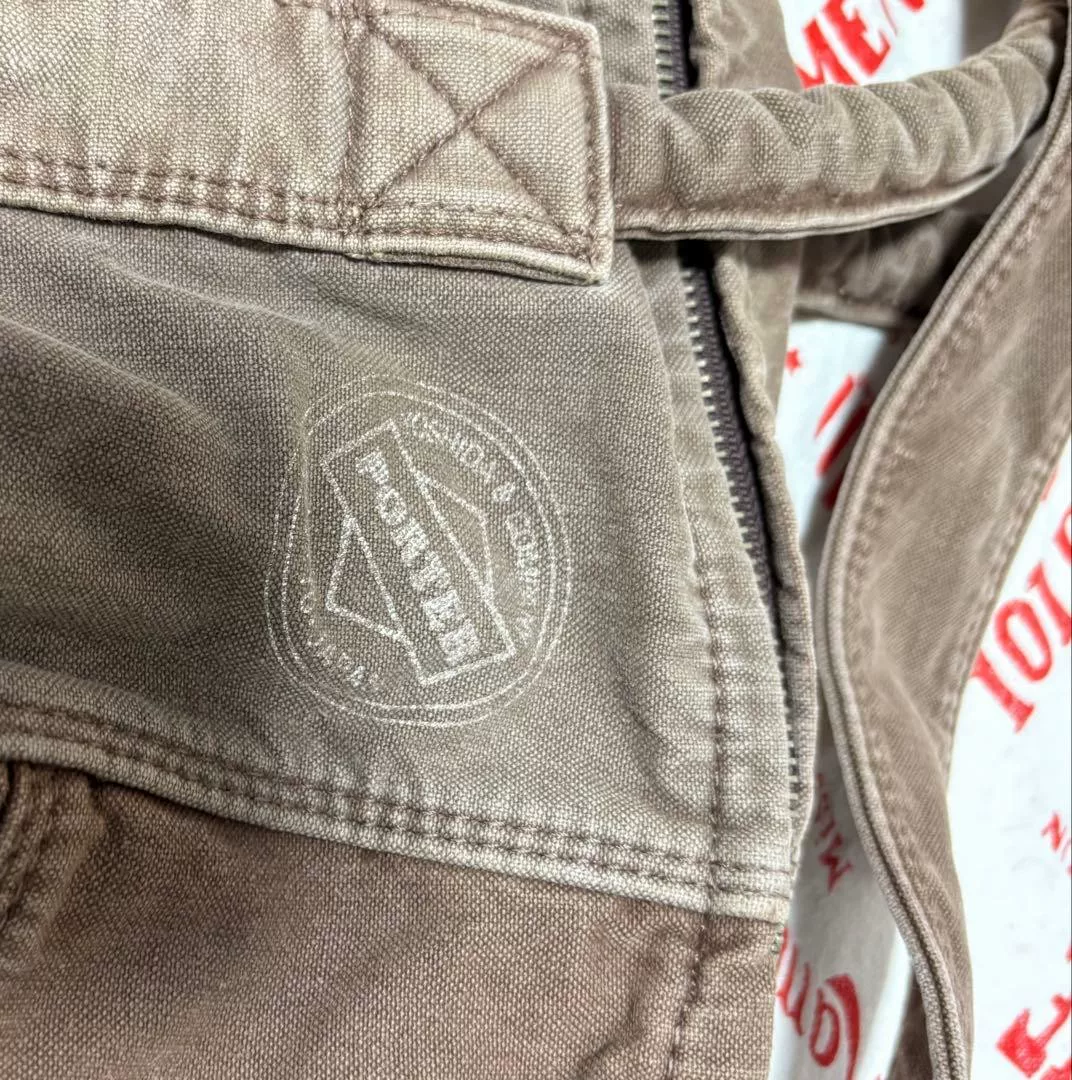 PORTER 1980s Vintage Brown Boston Bag — back