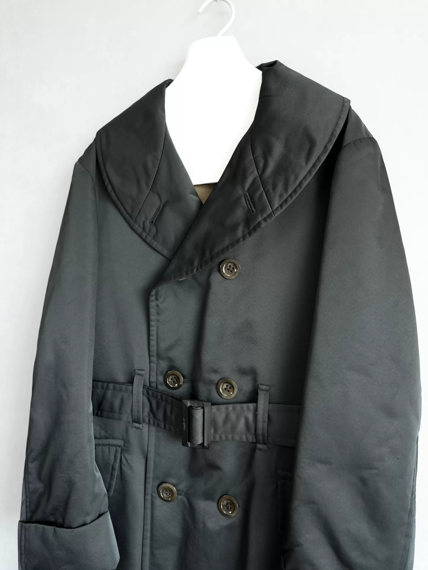 Yohji Yamamoto 01AW Shawl Collar Coat — label