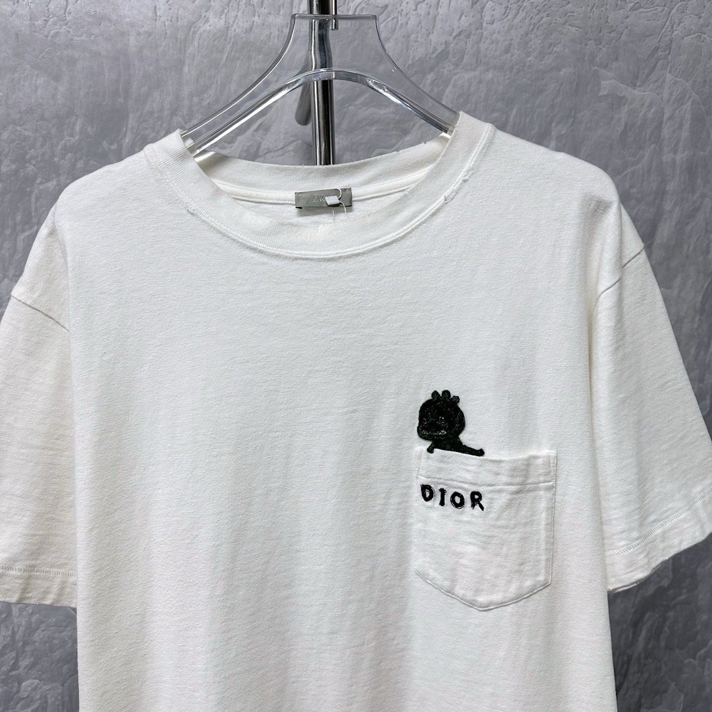 DIOR Dinosaur Embroidery Pocket T-Shirt — front