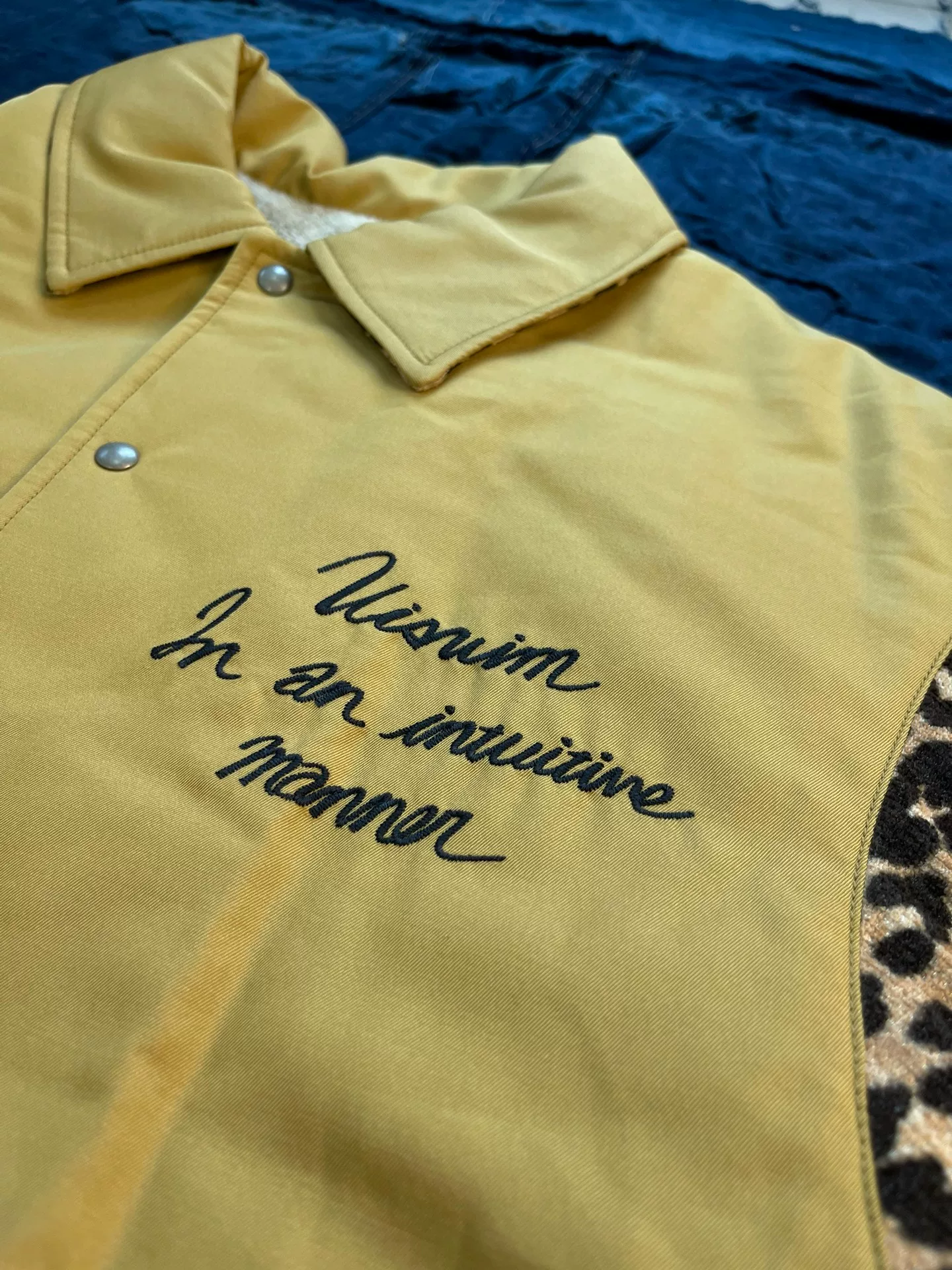 VISVIM 24AW Yellow Coach Jacket — label