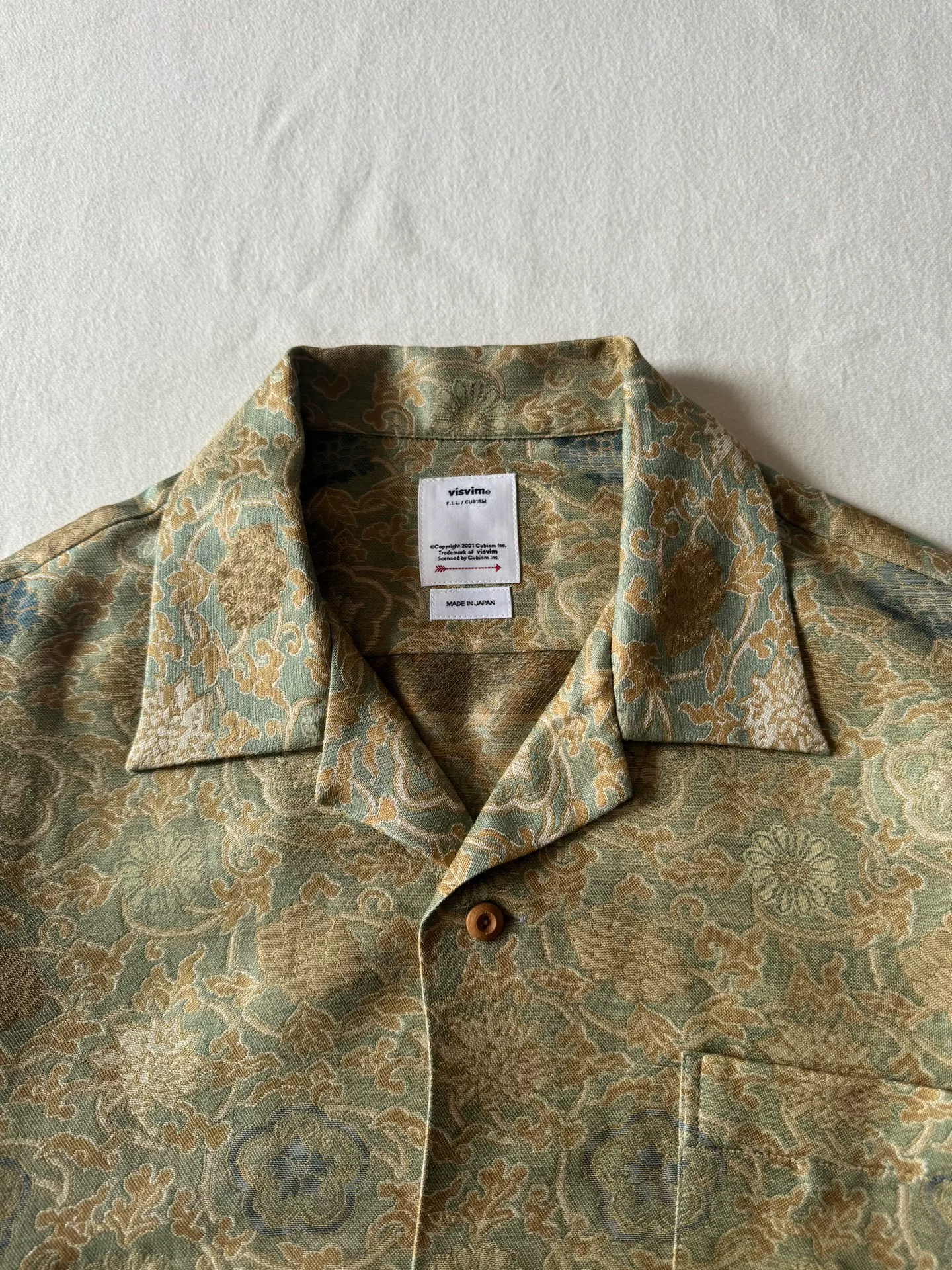 VISVIM 23AW Copa Jacquard Short-Sleeve Shirt — back