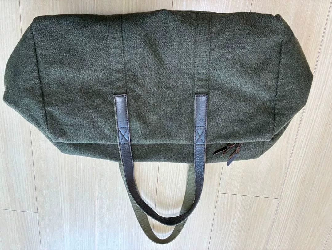 Porter Olive Green Felt Tote Bag — back