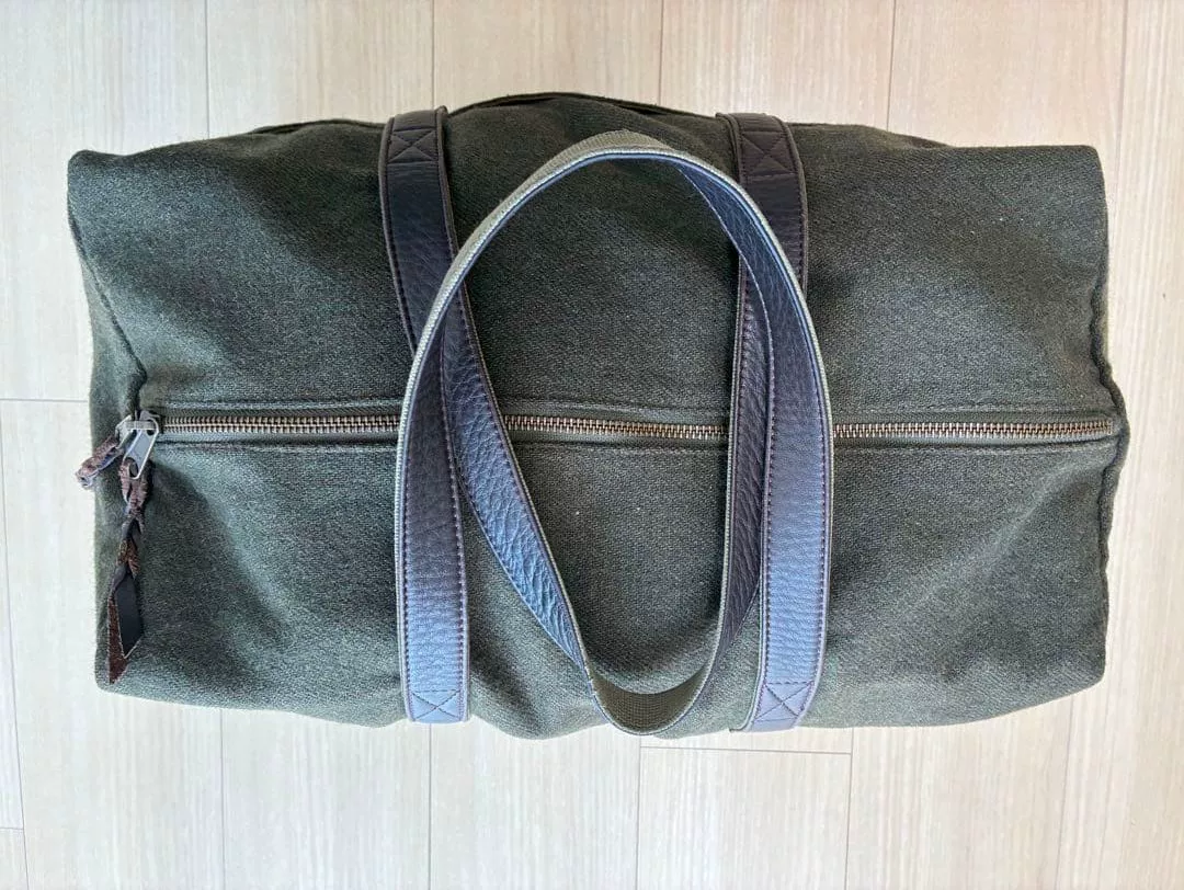 Porter Olive Green Felt Tote Bag — front
