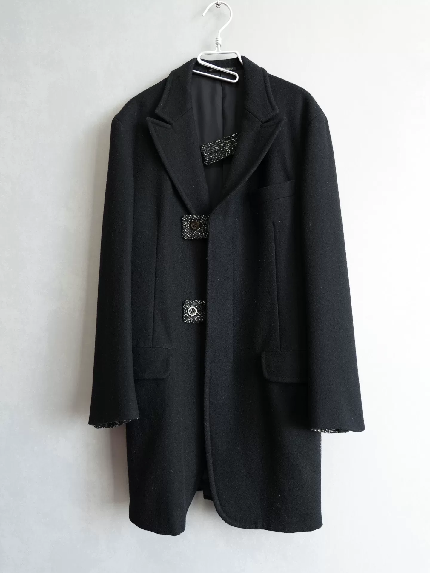 Yohji Yamamoto 04AW Wool Coat — detail