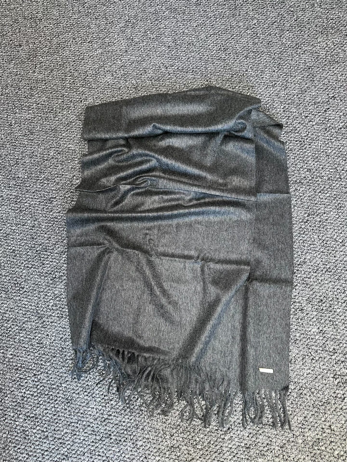 Loro Piana Gray Cashmere Scarf — front