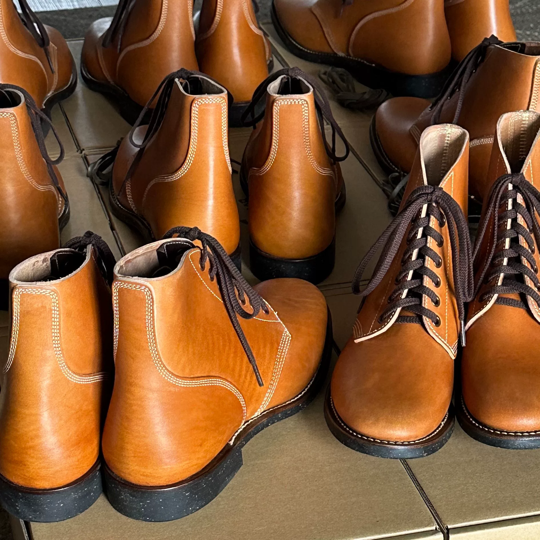 Skoob x Lua 20th Anniversary M-43 Boots — detail